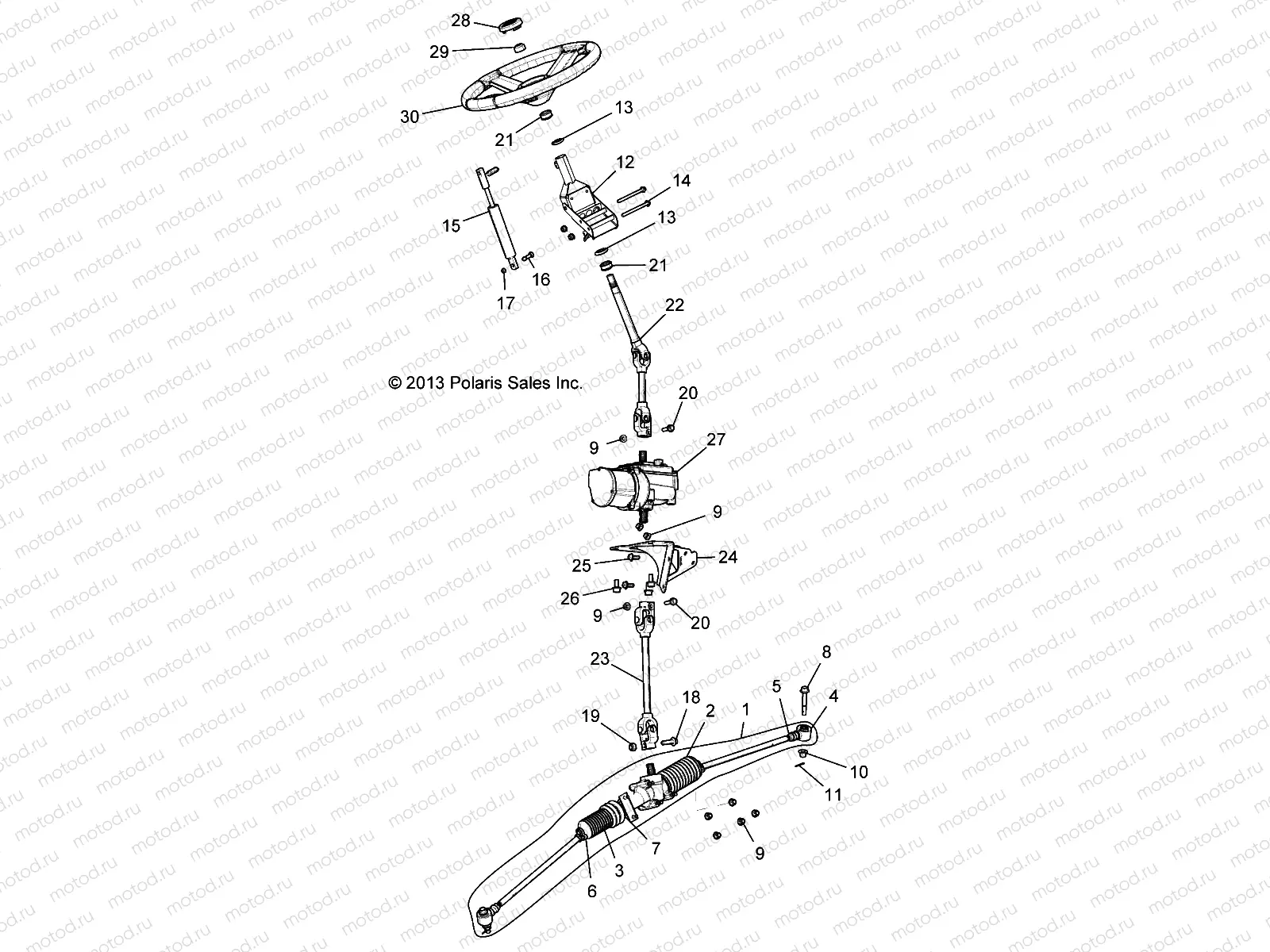 STEERING | STEERING, STEERING ASM. (EPS) - R18RV_99 ALL OPTIONS (49RGRSTEERING15CREPS)