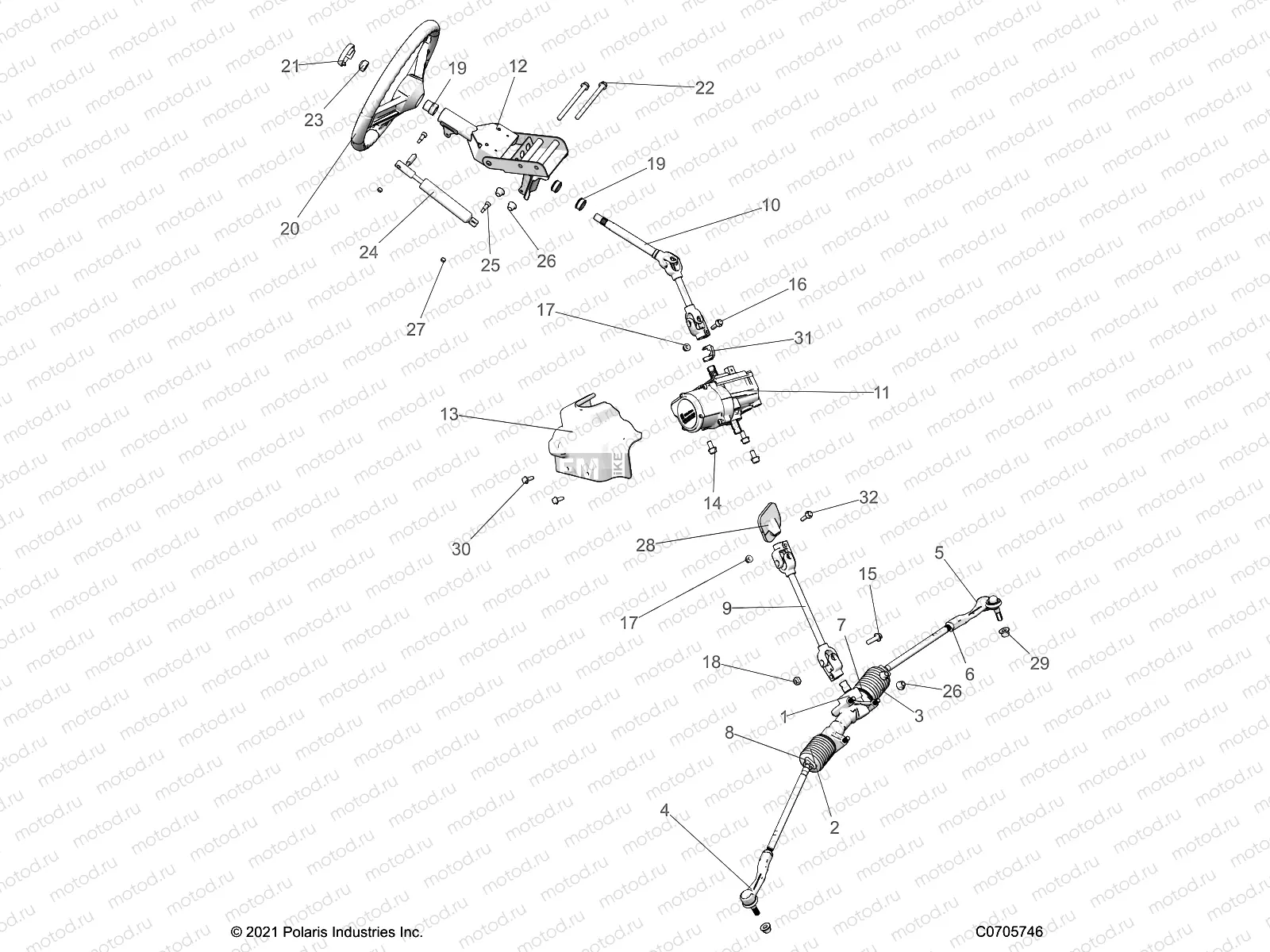 STEERING | STEERING, STEERING ASM. - G22GAE99A4 (C0705746)
