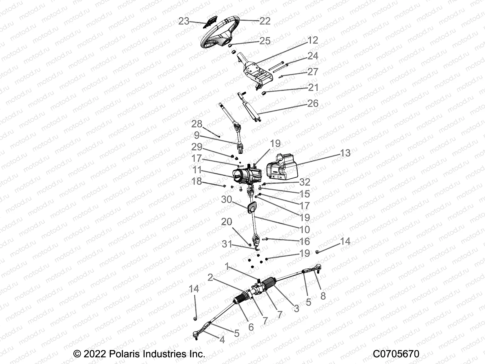 STEERING | STEERING, STEERING ASM. - G22GMK99AP/BP (C0705670)