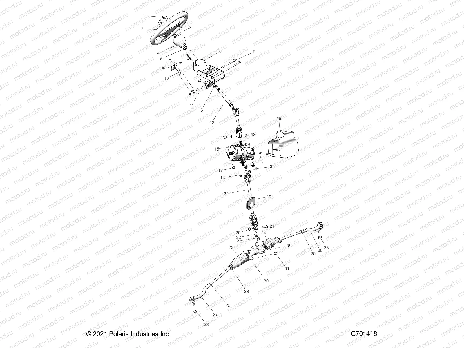 STEERING | STEERING, STEERING ASM. - G22GMK99AR/BR (C0705670)