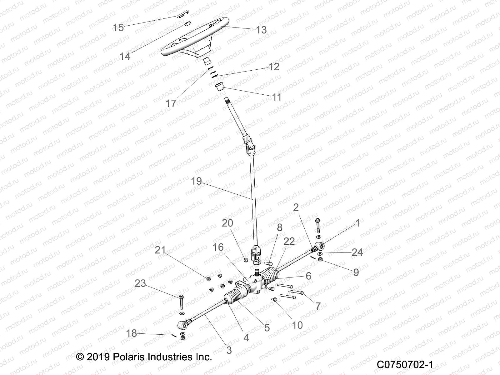 STEERING | STEERING, STEERING ASM. - L20U2NAFLA (C0750702-1)