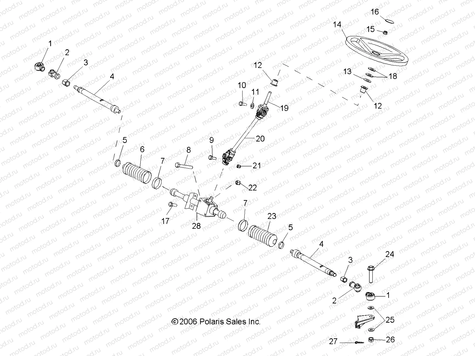 STEERING | STEERING, STEERING ASM. - R08RB50AA (49RGRSTEERING07500)