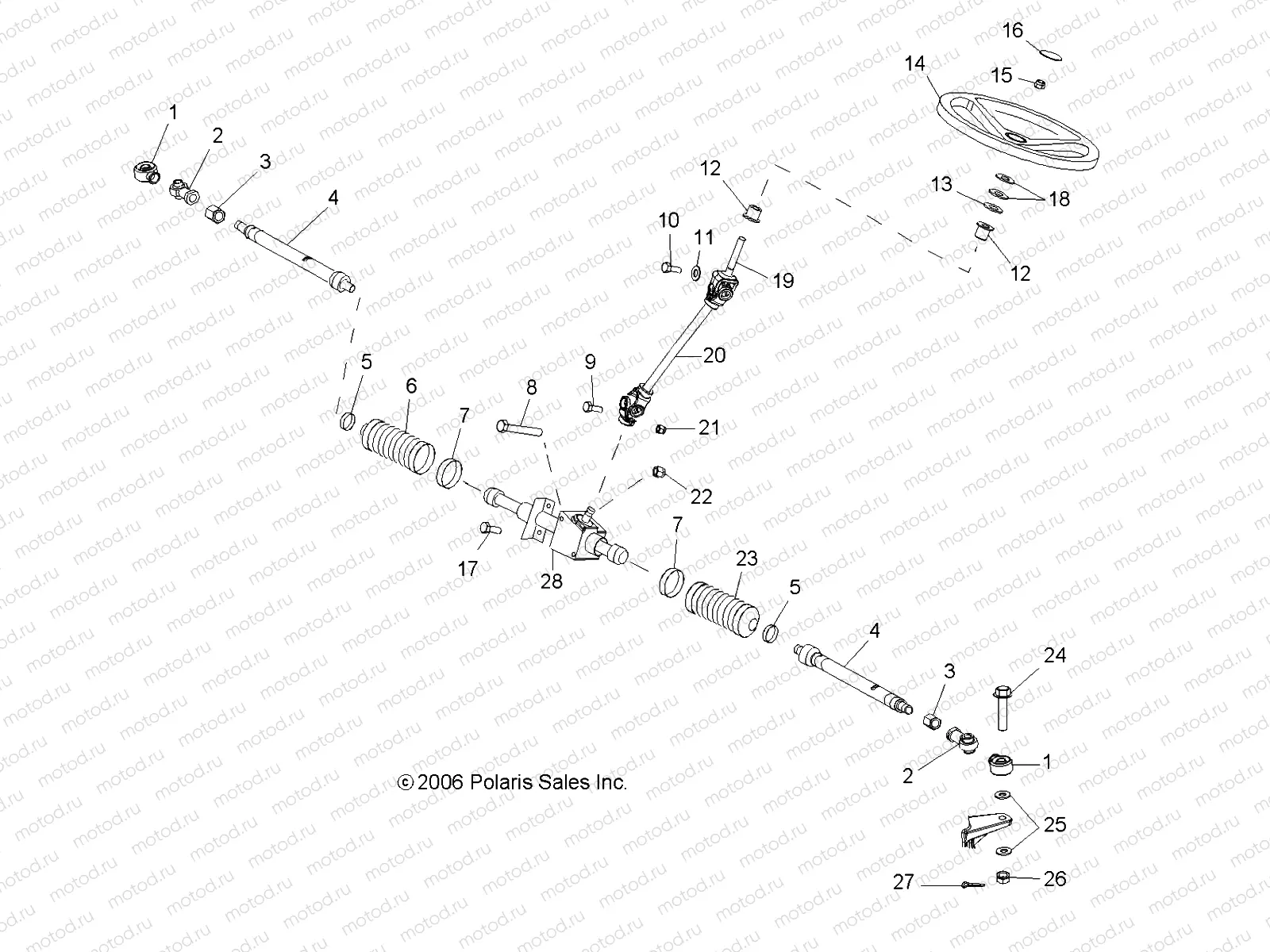 STEERING | STEERING, STEERING ASM. - R08WH68AG/AH/AK/AR (49RGRSTEERING07500EFI)