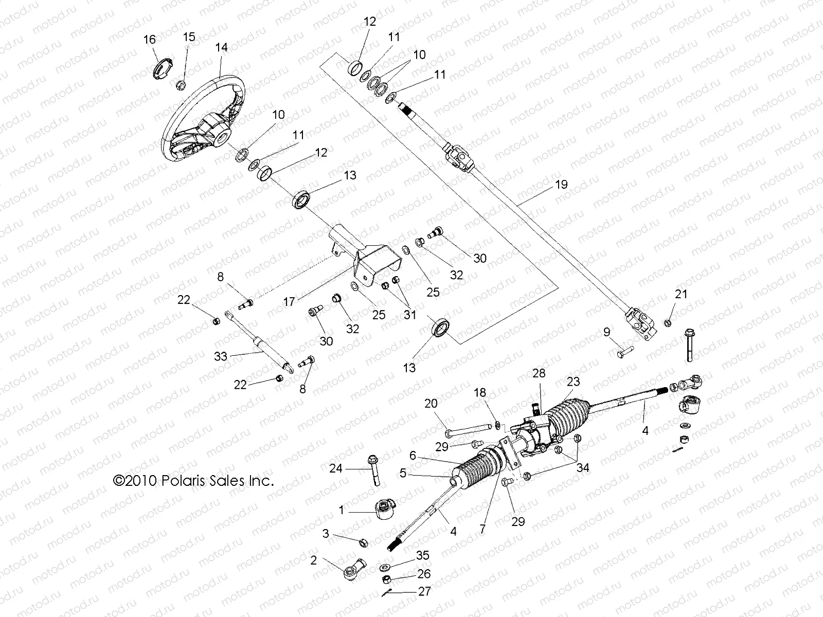 STEERING | STEERING, STEERING ASM. - R11JH87AA/AD (49RGRSTEERING11RZR875)