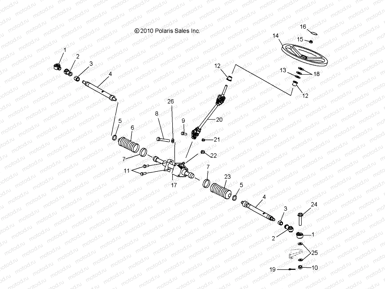 STEERING | STEERING, STEERING ASM. - R11RC08GA/GH/FA/FH (49RGRSTEERING11EV)