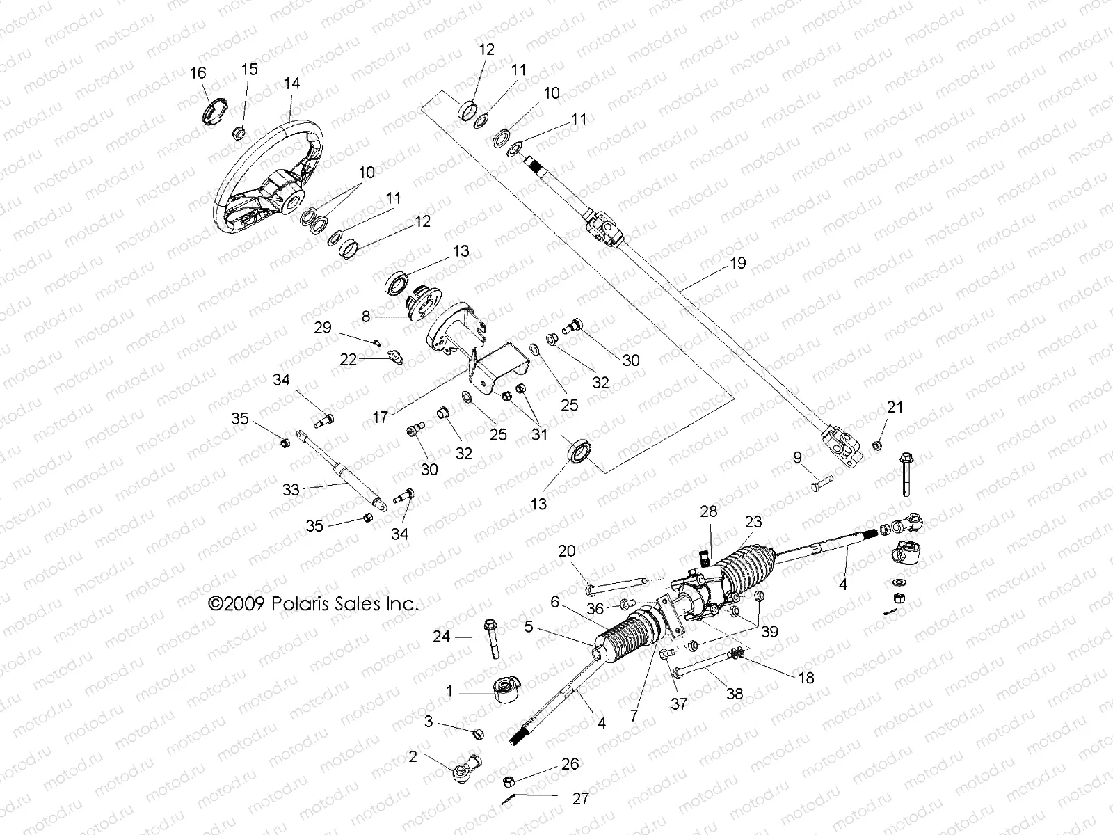 STEERING | STEERING, STEERING ASM. - R12VE76FX/FI (49RGRSTEERING10RZRI)