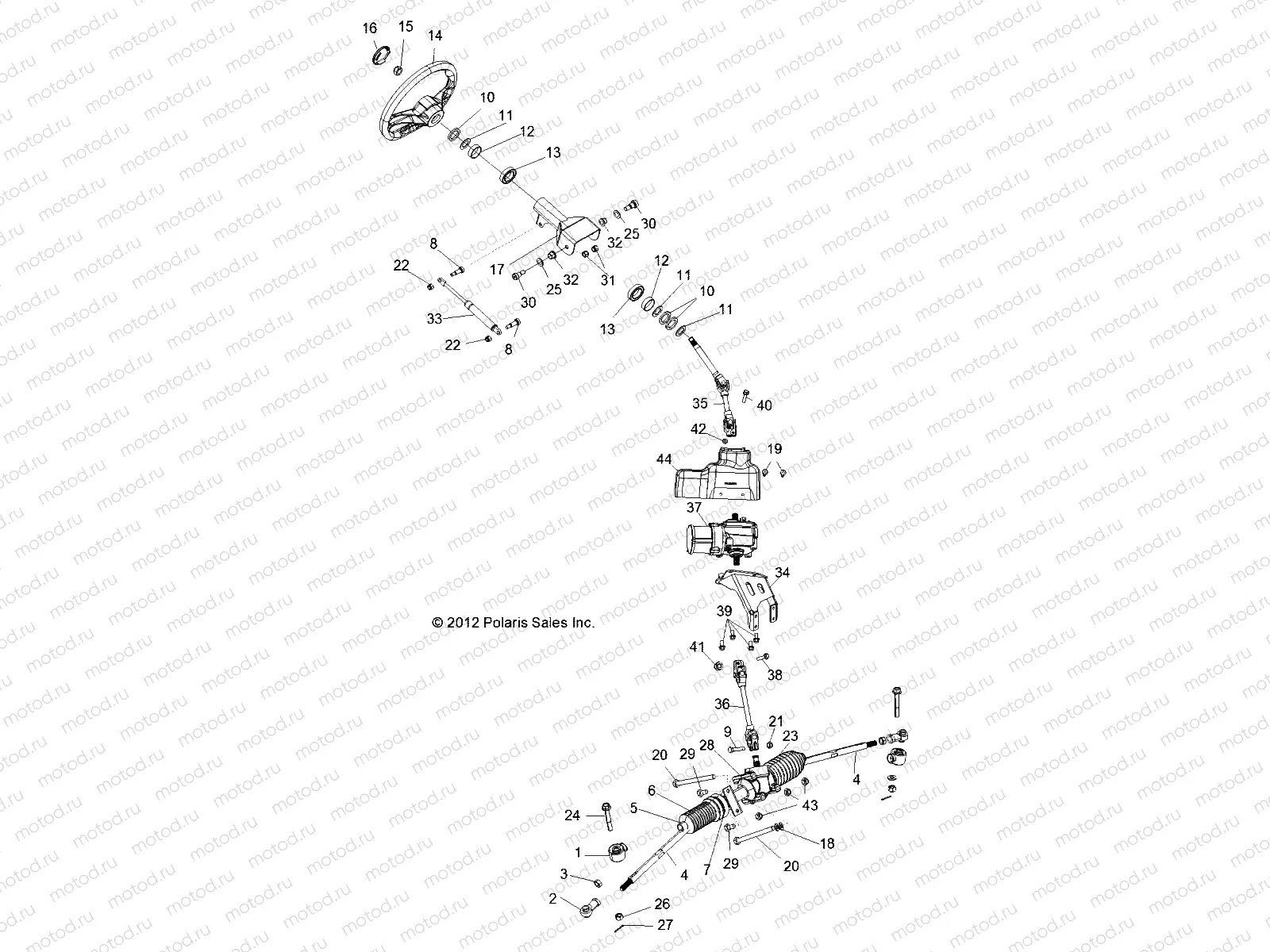 STEERING | STEERING, STEERING ASM. - R13XT9EAL (49RGRSTEERING13JAGX)