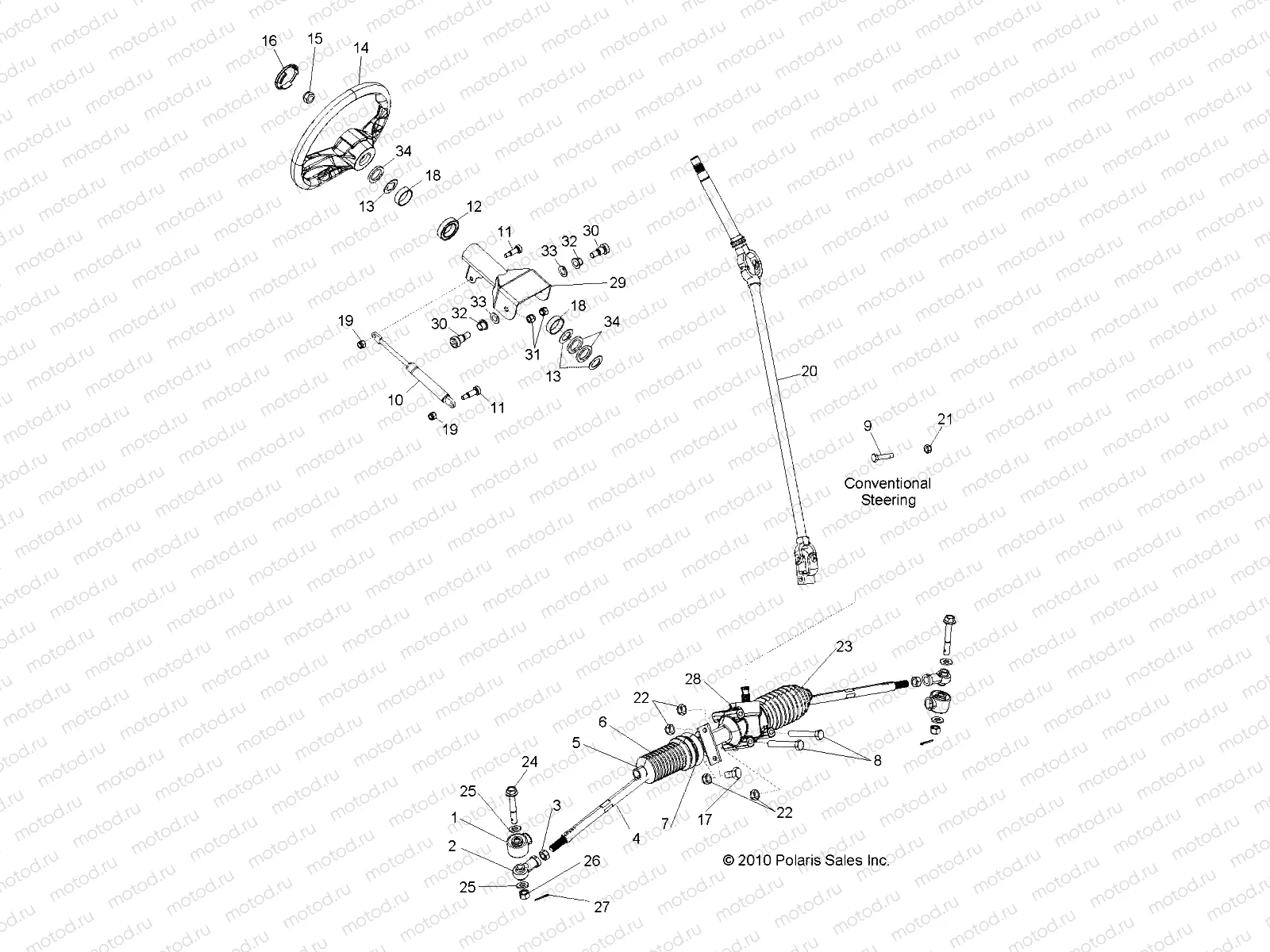 STEERING | STEERING, STEERING ASM. - R14HR76AA/AJ (49RGRSTEERING116X6)