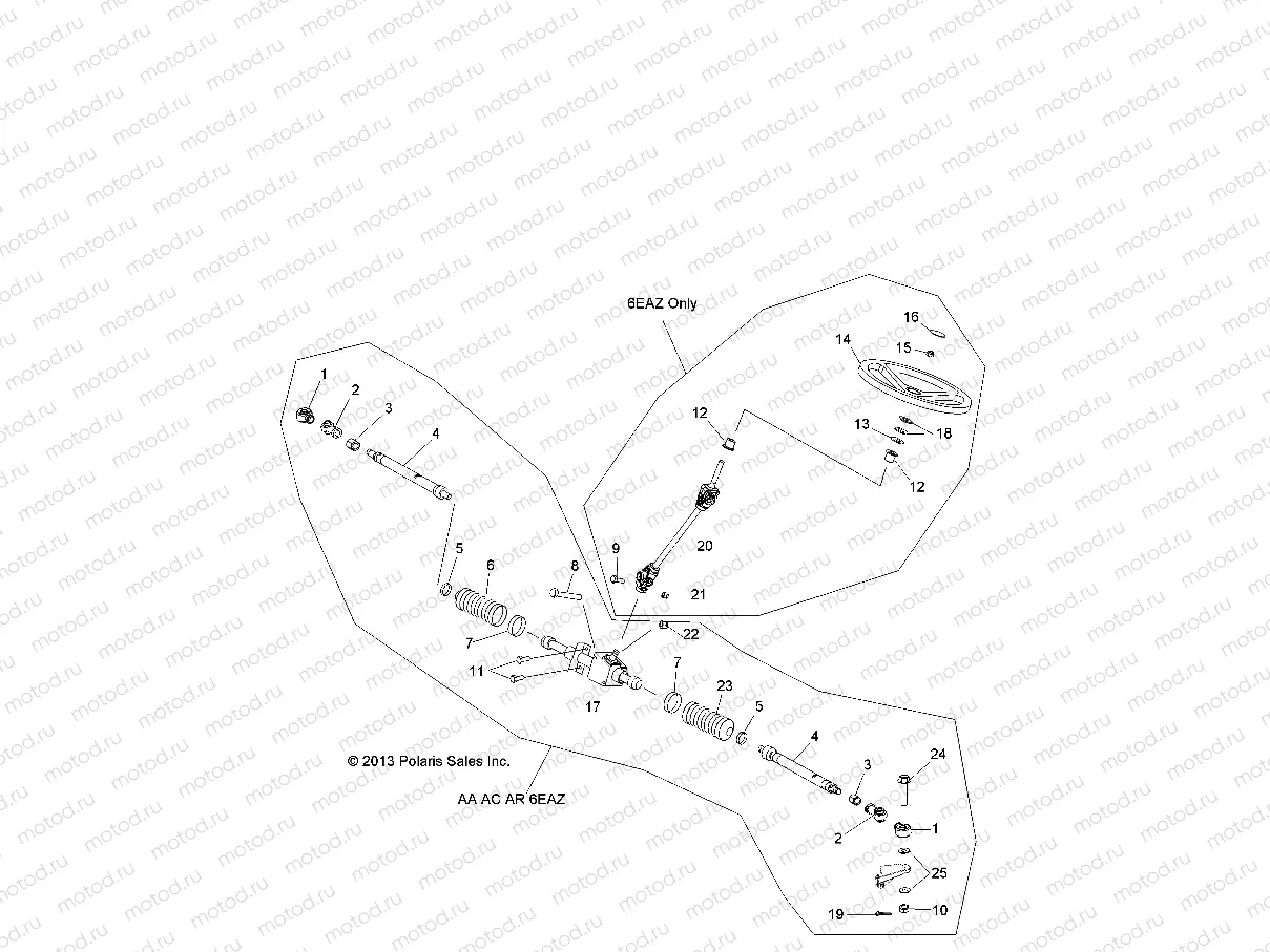STEERING | STEERING, STEERING ASM. - R14RH57AA/AC/AR/6EAZ (49RGRSTEERING14570)