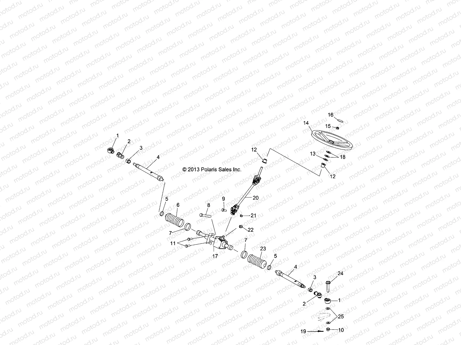 STEERING | STEERING, STEERING ASM. - R14RH57FX (49RGRSTEERING14570I)