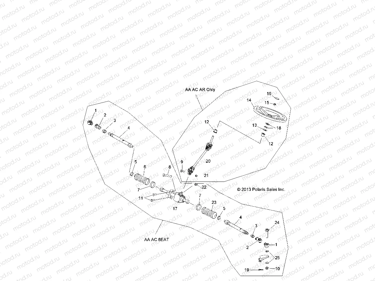 STEERING | STEERING, STEERING ASM. - R14WH57AA/AC/AR/6EAT (49RGRSTEERING14570CREW)