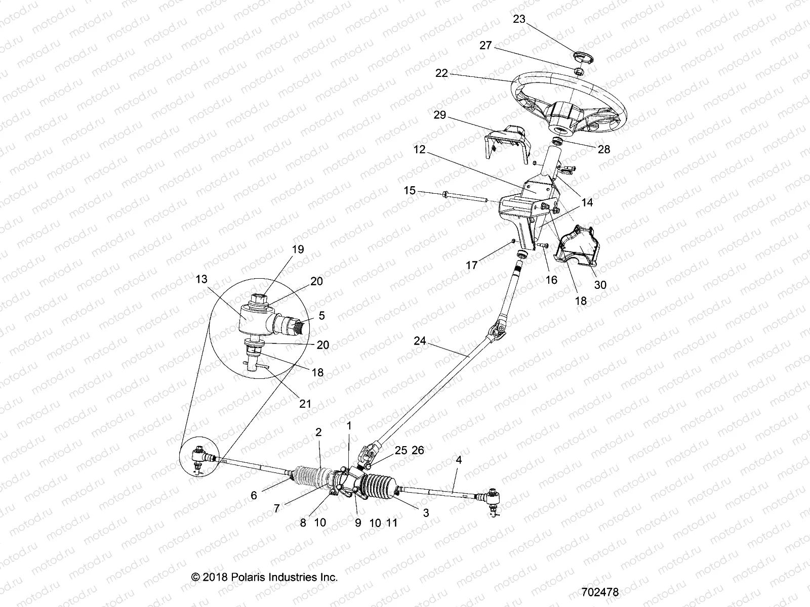 STEERING | STEERING, STEERING ASM. - R15RMA32AA/AJ (702478)