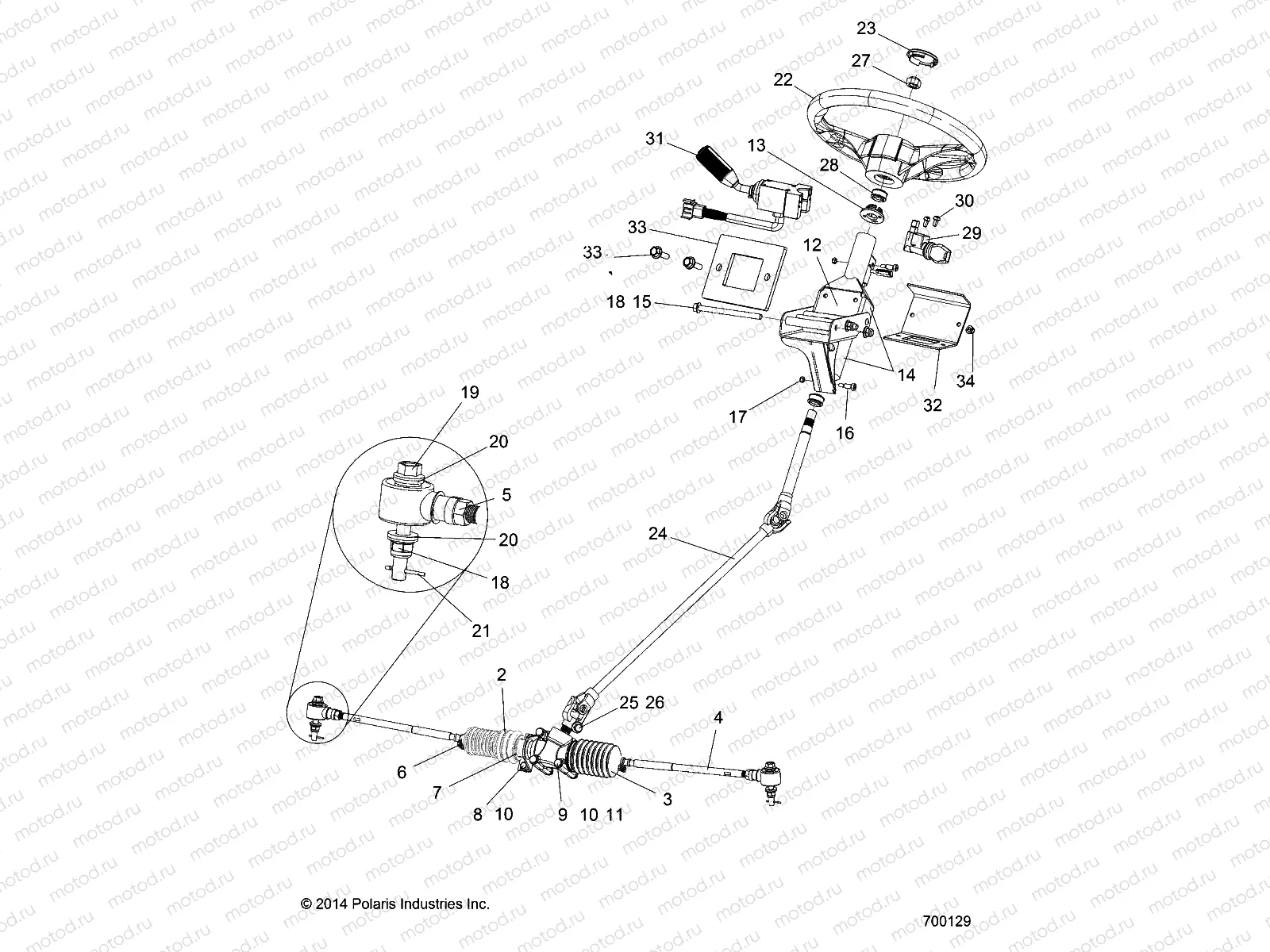 STEERING | STEERING, STEERING ASM. - R15RMA32FA (700129)