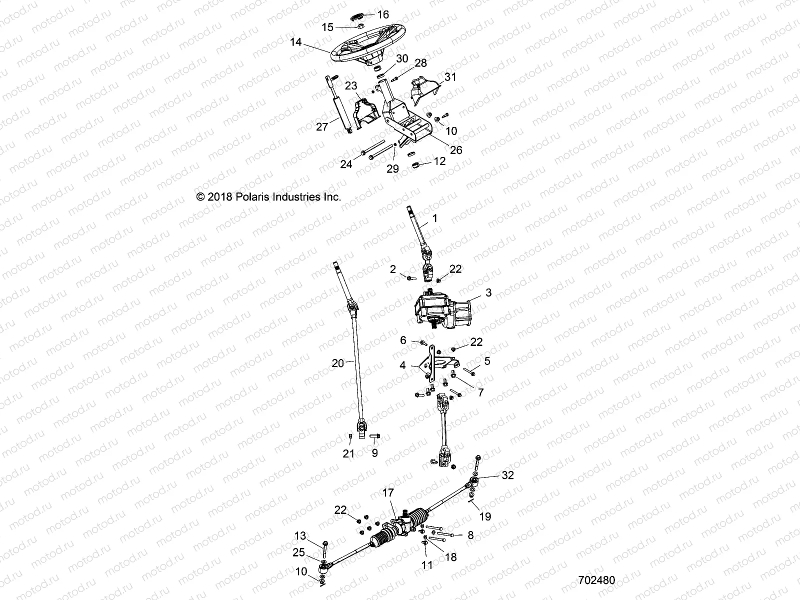 STEERING | STEERING, STEERING ASM. - R15RMA57AA/AR/AZ/AC/LA/H57AR (702480)