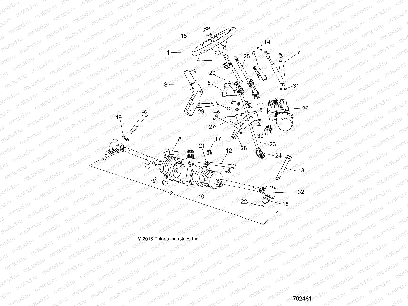 STEERING | STEERING, STEERING ASM. - R15RNA57AA/AC/AR/E57AS (702481)