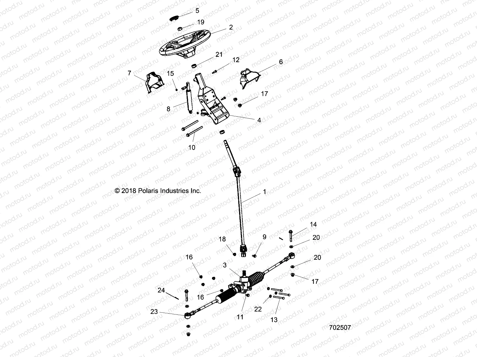 STEERING | STEERING, STEERING ASM. - R16RMAL4G9 (702507)