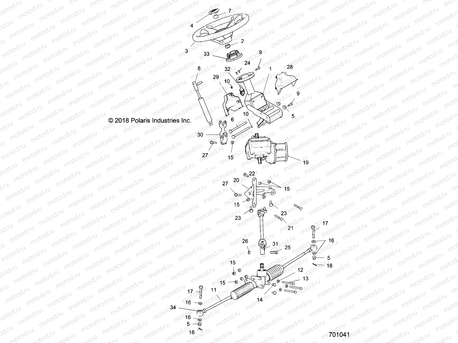 STEERING | STEERING, STEERING ASM. - R16RME57FH/SF1 (701041)