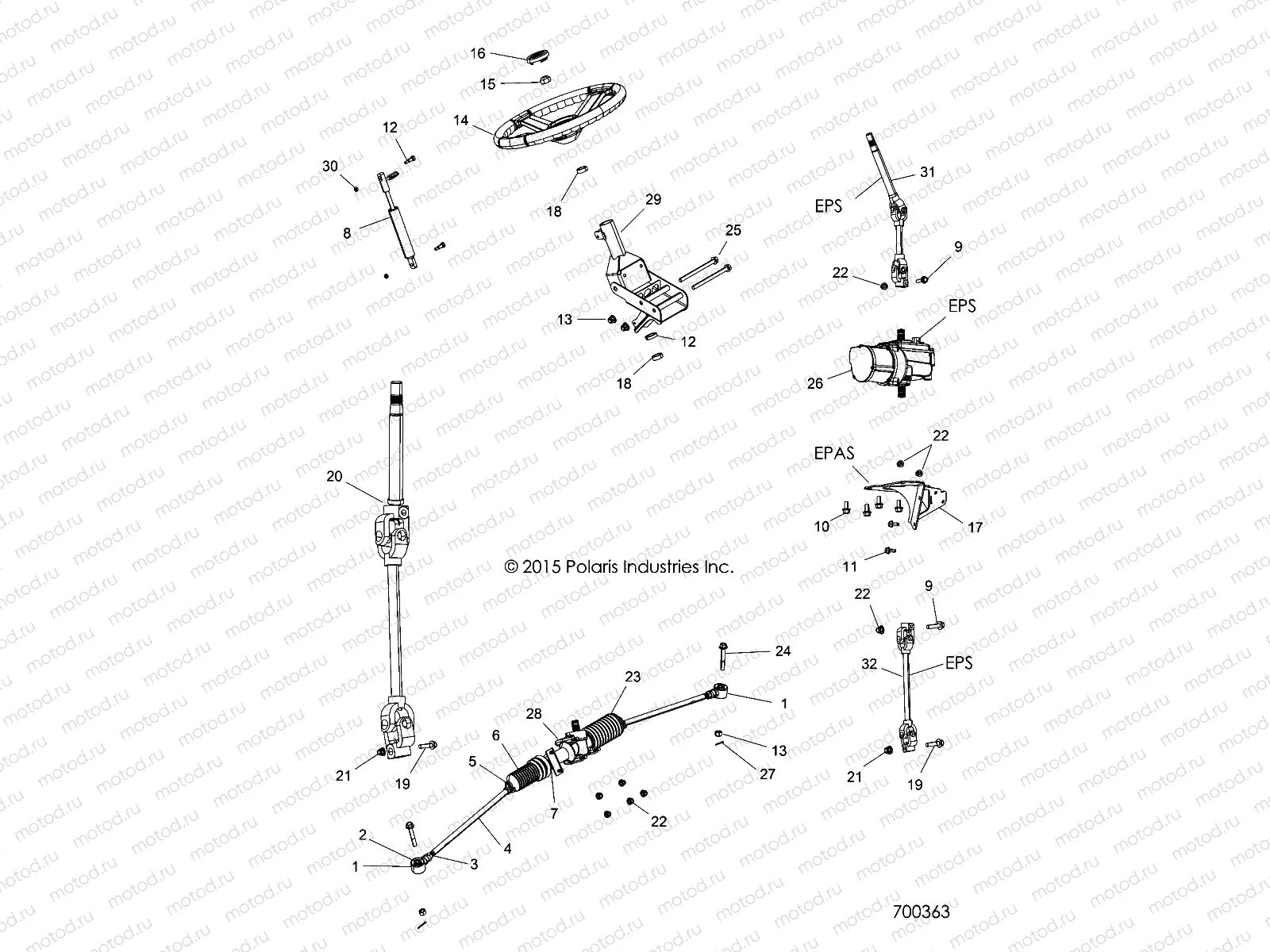 STEERING | STEERING, STEERING ASM. - R17RTAD1A1/ED1N1 (700363)