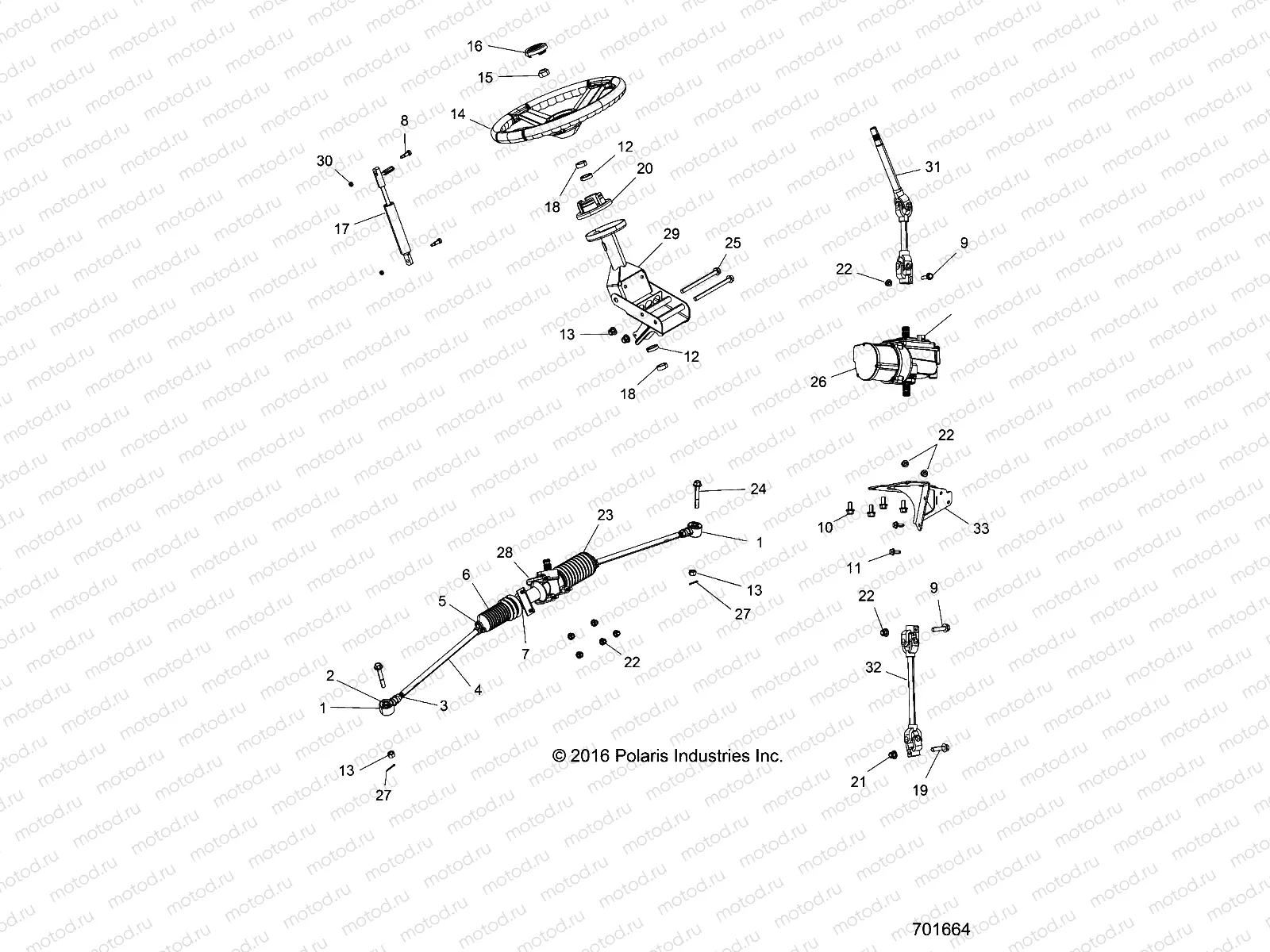 STEERING | STEERING, STEERING ASM. - R17RTED1F1/SD1C1 (701664)
