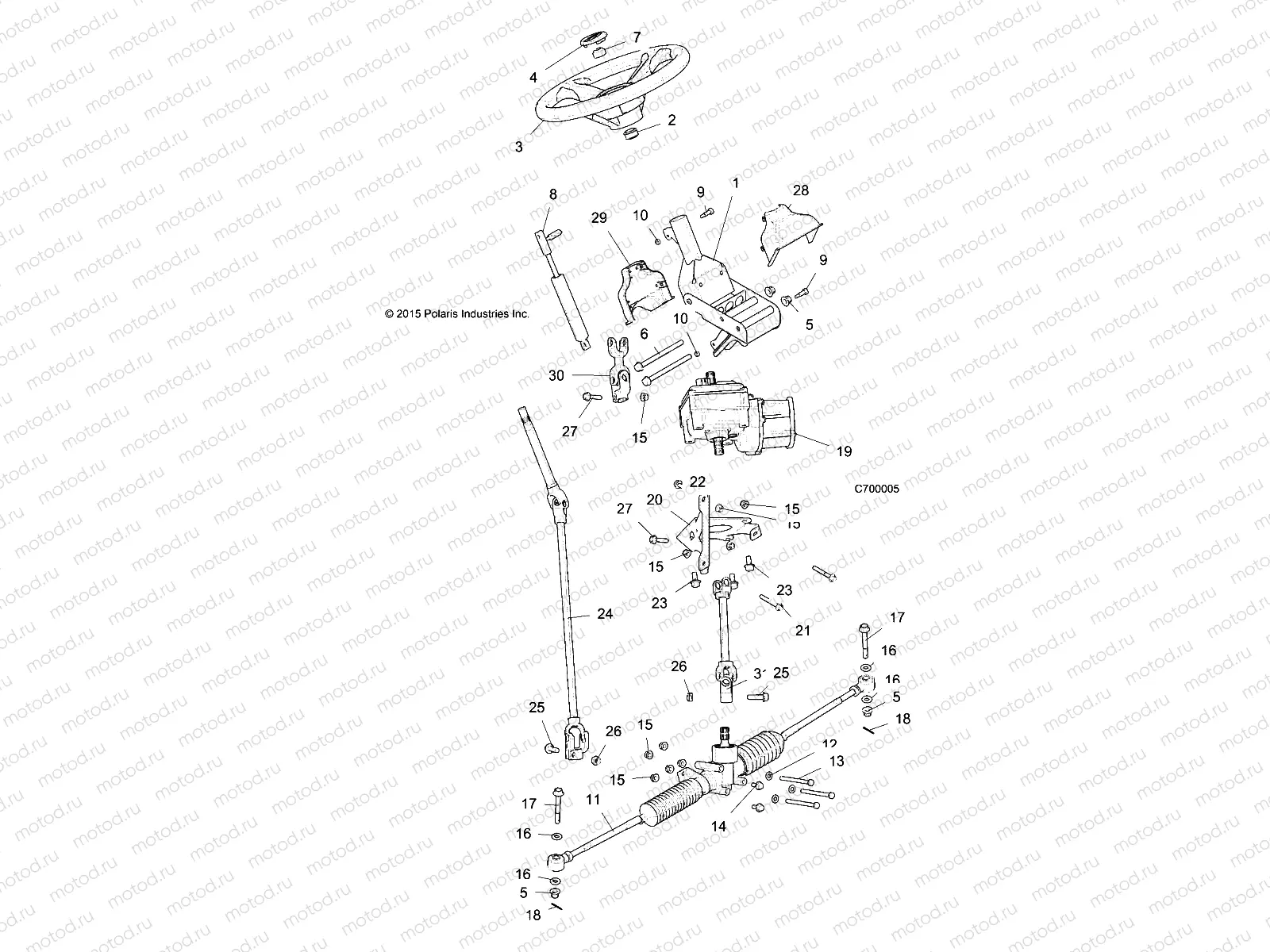 STEERING | STEERING, STEERING ASM. - R18RMA57B1/B9/L1/E57BV/N4 (C700005)