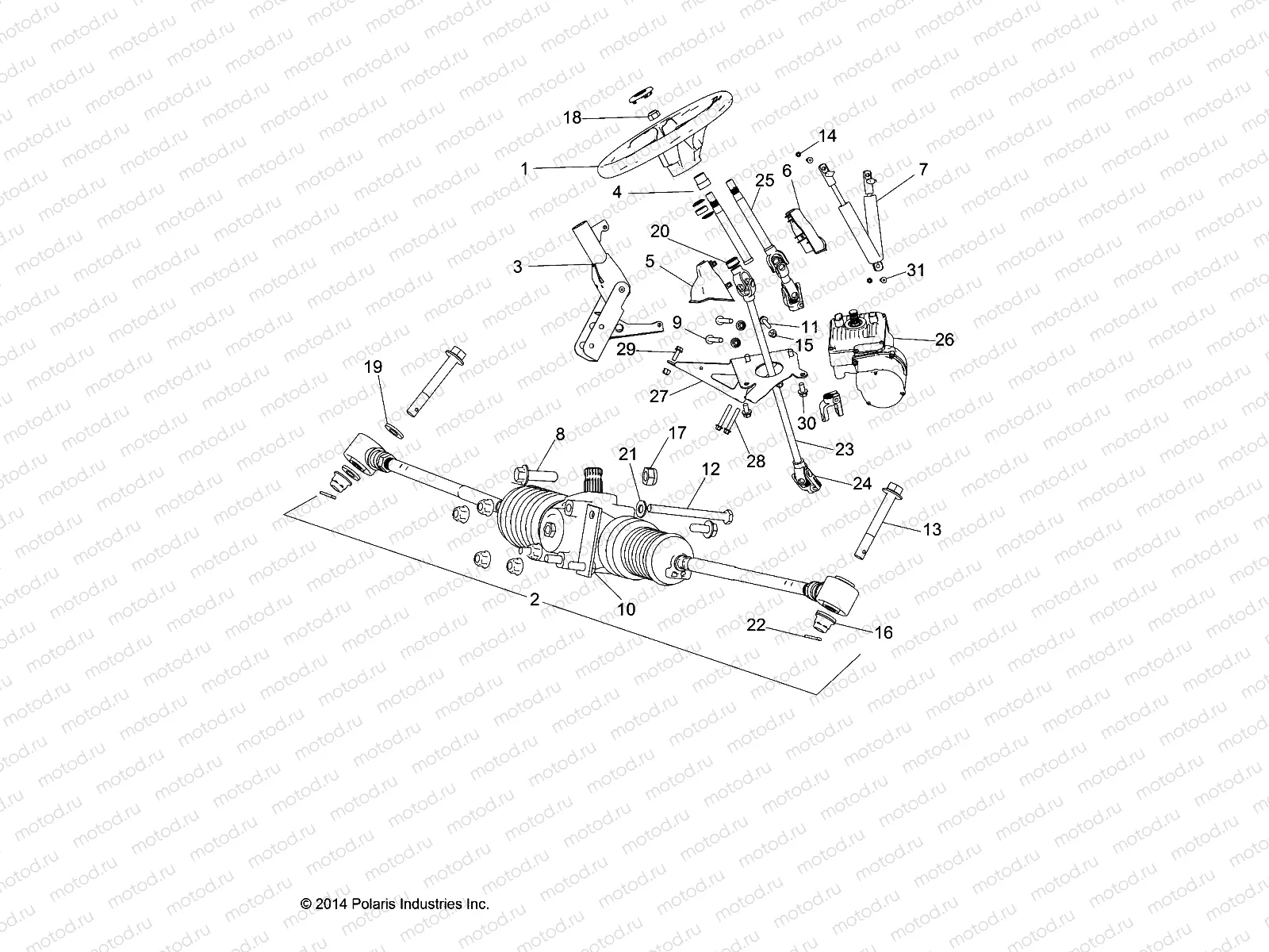 STEERING | STEERING, STEERING ASM. - R19RNE57BX (49RGRSTEERING15570MC)