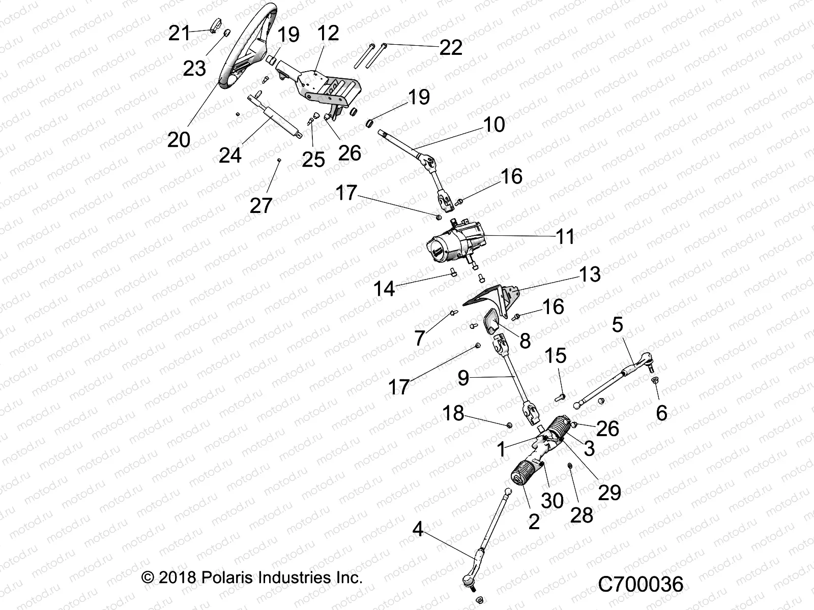 STEERING | STEERING, STEERING ASM. - R19RRW99A9/AD/AJ/AP/B9/BD/BJ/BP (C700036)