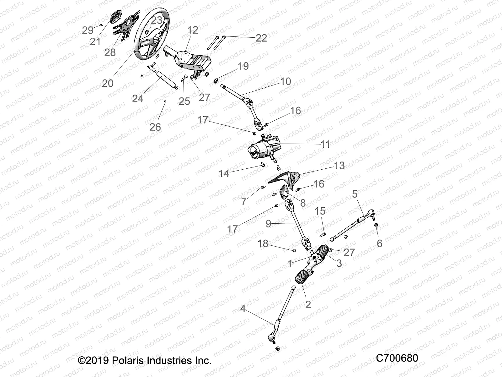 STEERING | STEERING, STEERING ASM. - R20RSR99/A/B (C700680)
