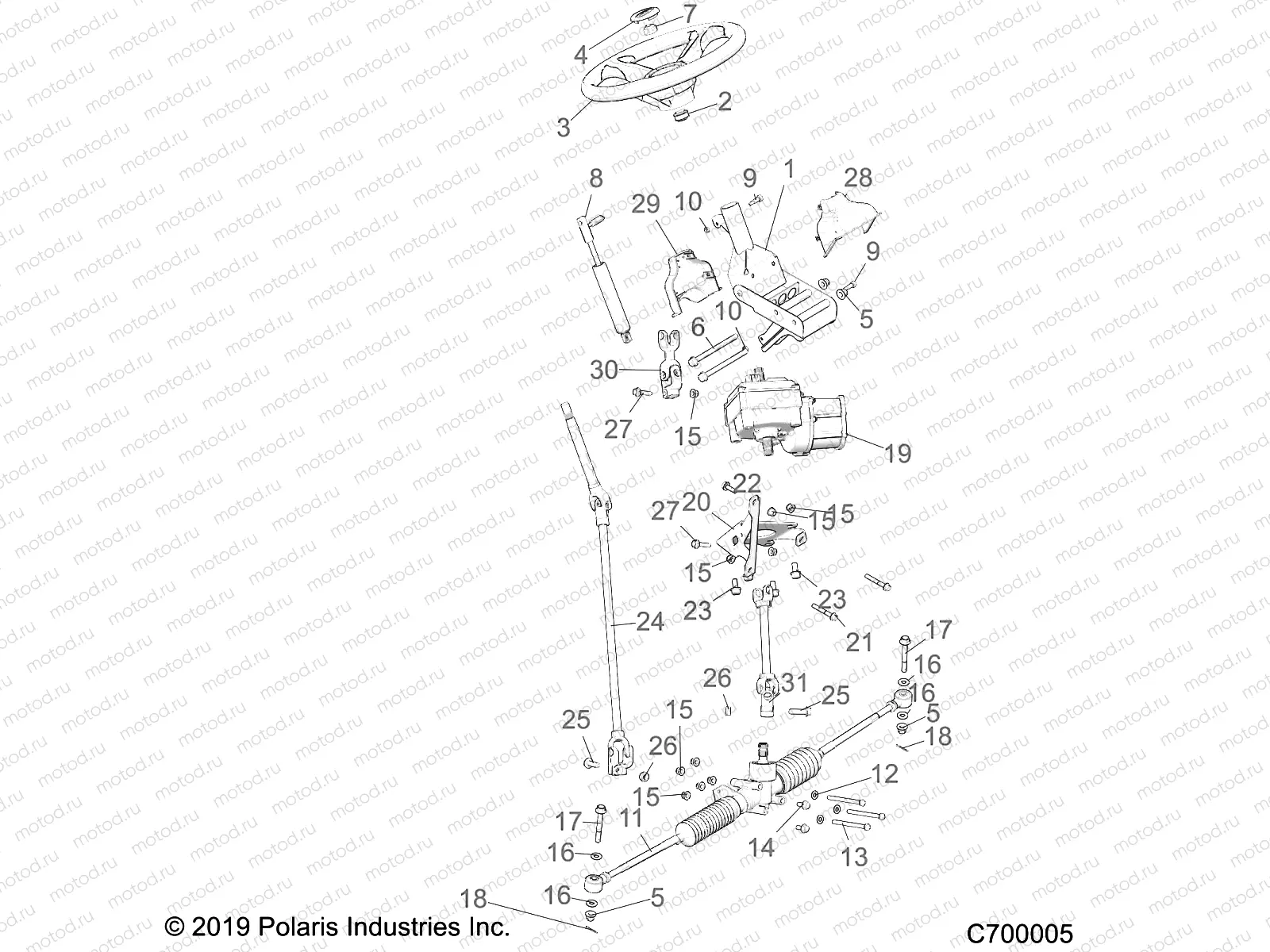 STEERING | STEERING, STEERING ASM. - R21MAA57B1/B9/EBX (C700005)