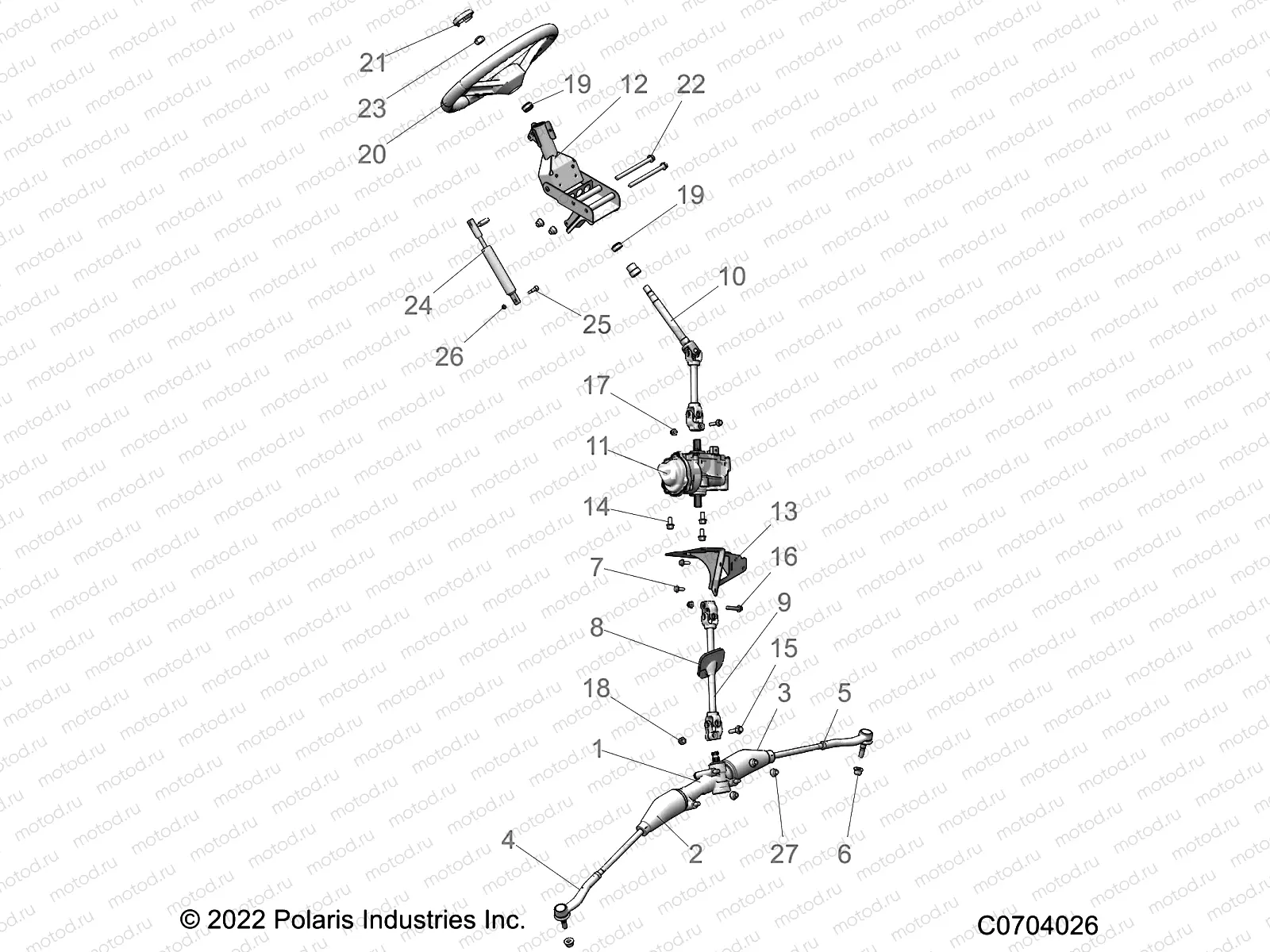 STEERING | STEERING, STEERING ASM. - R22RRE99JA (C0704026)