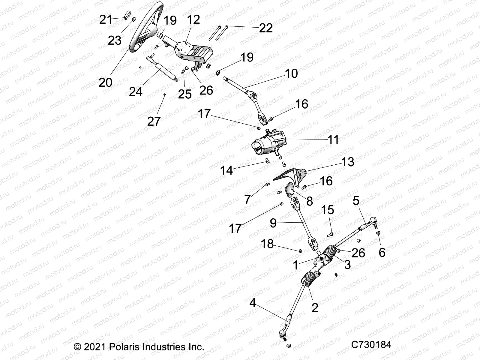 STEERING | STEERING, STEERING ASM. - R22RRED4JA (C730184)