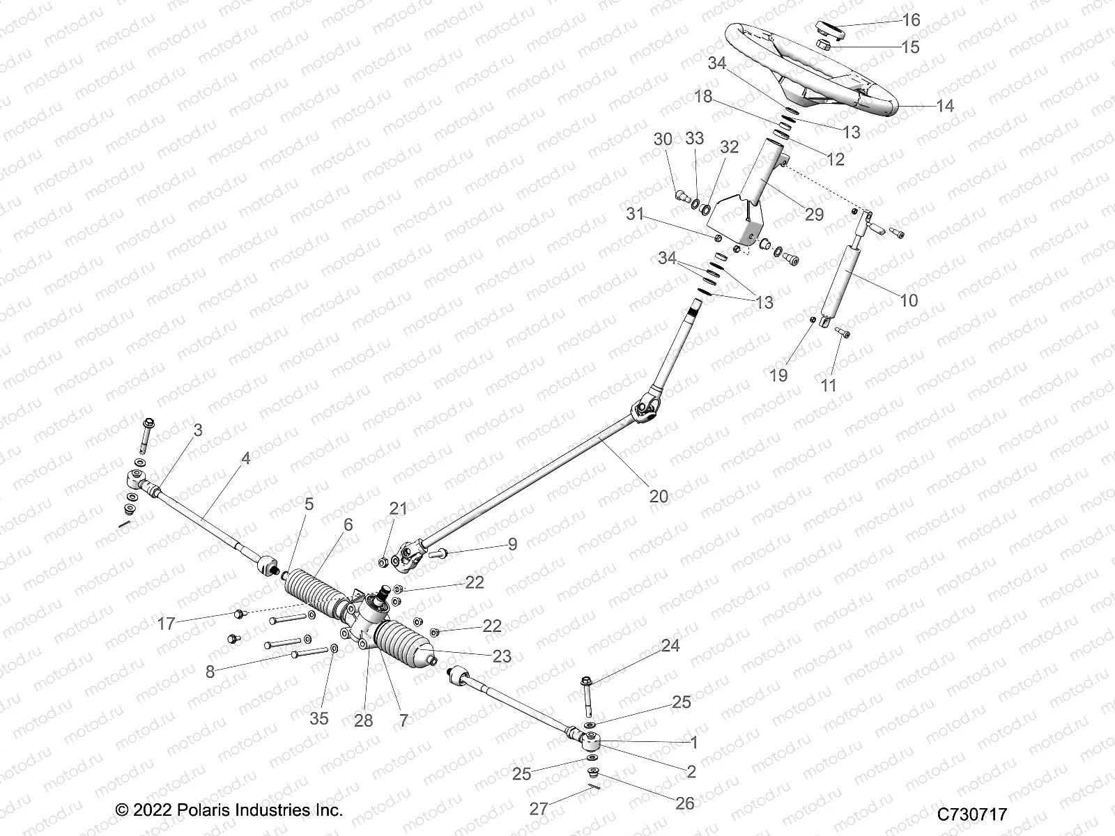 STEERING | STEERING, STEERING ASM. - R23CCA57A1/A7 (C730717)