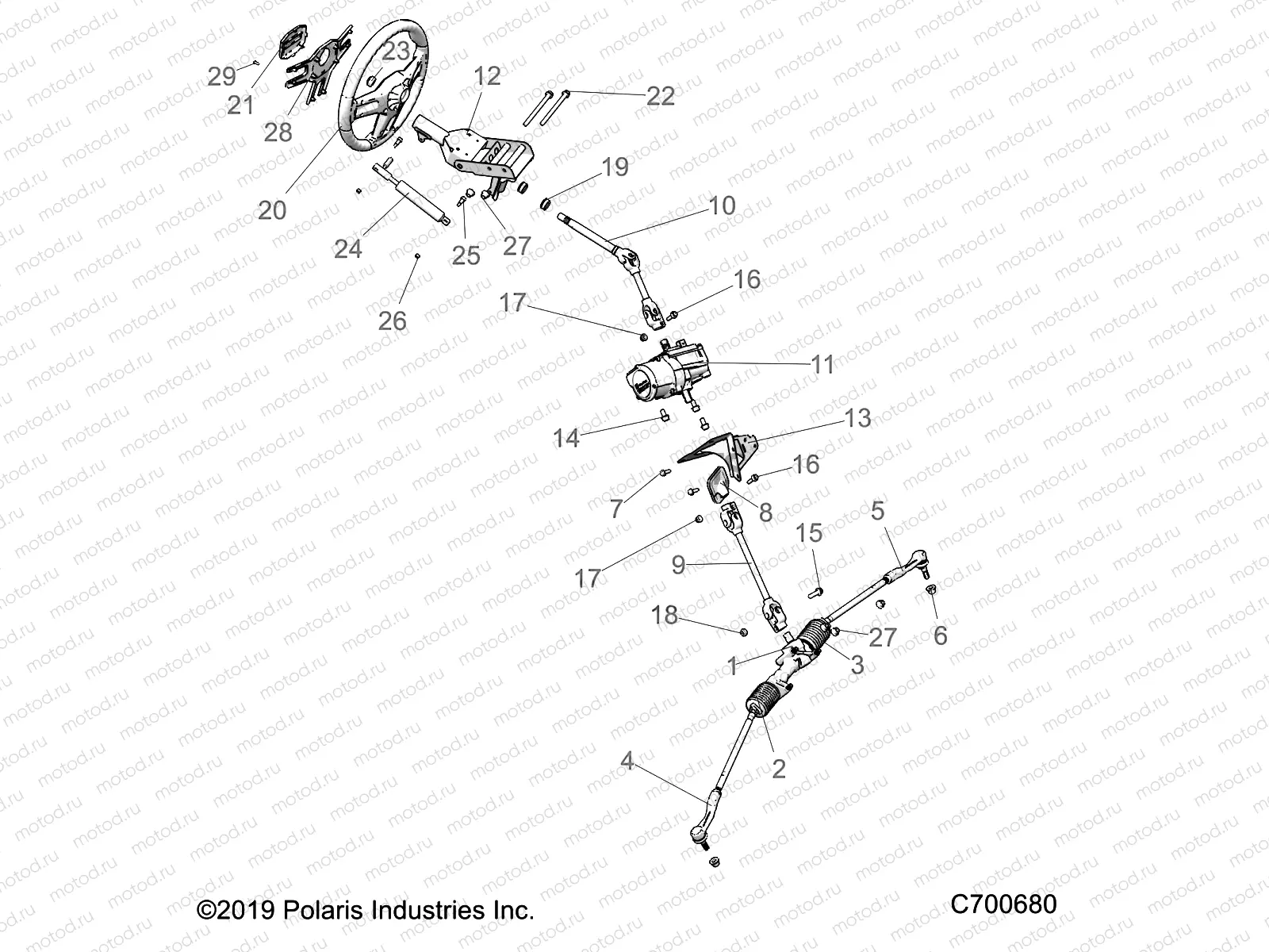 STEERING | STEERING, STEERING ASM. - R23RRE99AJ/BJ/AK/BK/AX/BX/A9/B9 (C700680)