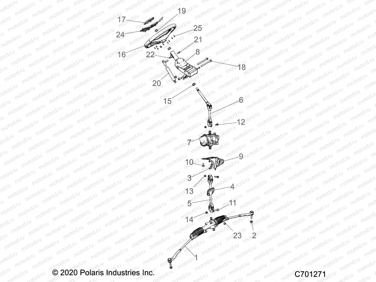 STEERING | STEERING, STEERING ASM. - R23RRED4FA/DA/SD4CA/CK (C701271)