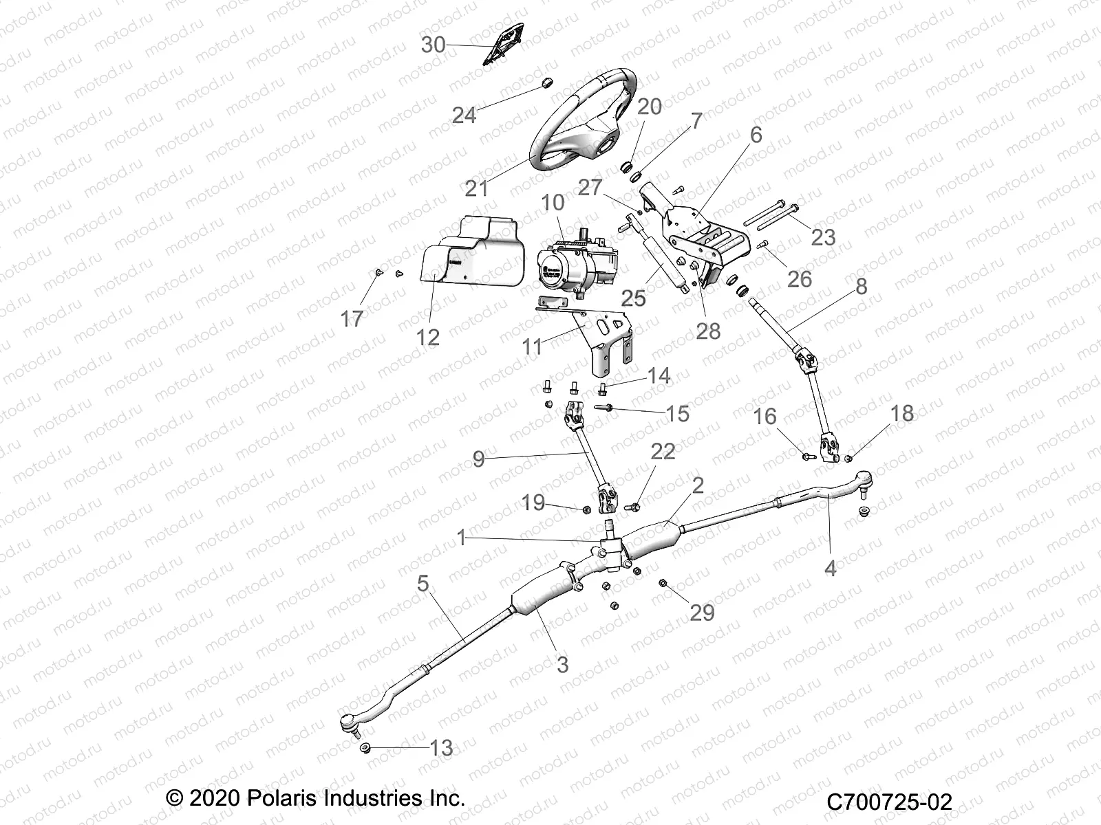STEERING | STEERING, STEERING ASM., VELOCITY - Z21PAE92AE/AN/BE/BN (C700725-02)
