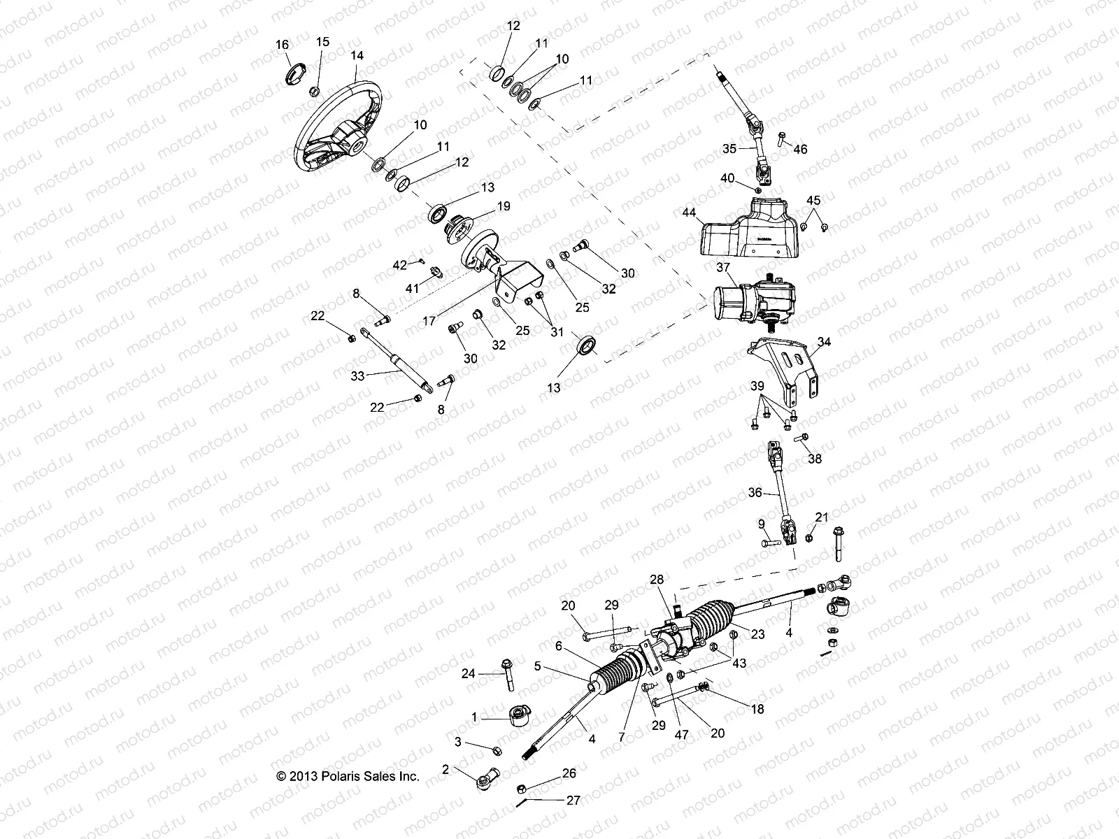 STEERING | STEERING, STEERING ASM. - Z14XT9EFX (49RGRSTEERING14ZXP4I)