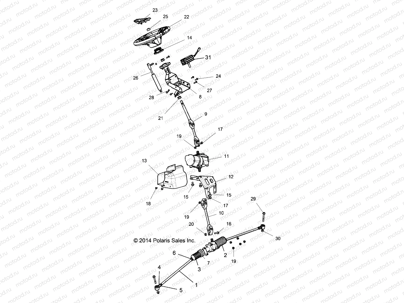 STEERING | STEERING, STEERING ASM. - Z15VDE99FV (49RGRSTEERING151KEU)