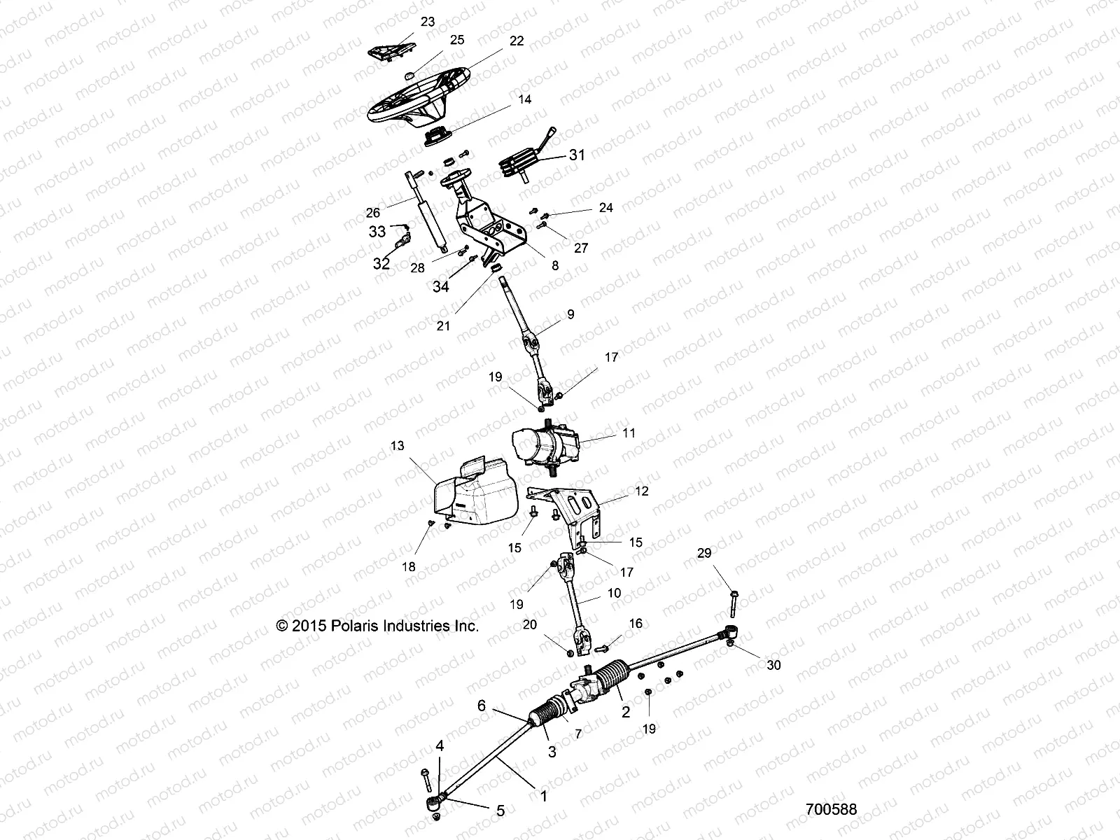 STEERING | STEERING, STEERING ASM. - Z16VDE99FM/NM (700588)