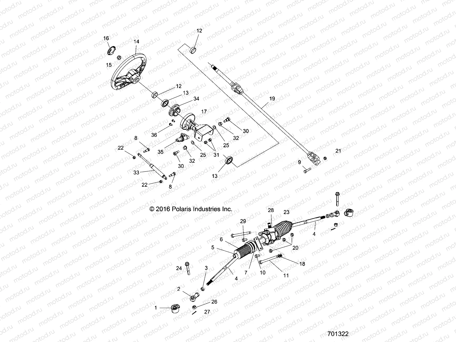 STEERING | STEERING, STEERING ASM. - Z16VHA57FJ (701322)