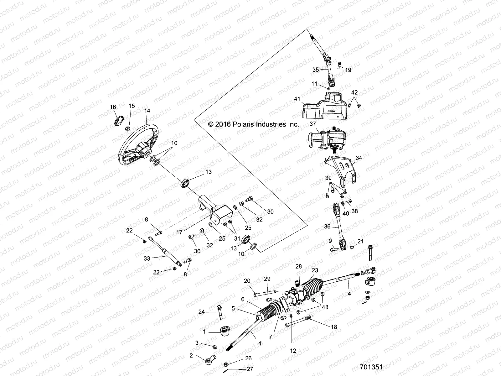 STEERING | STEERING, STEERING ASM. - Z17VJE57AR (701351)