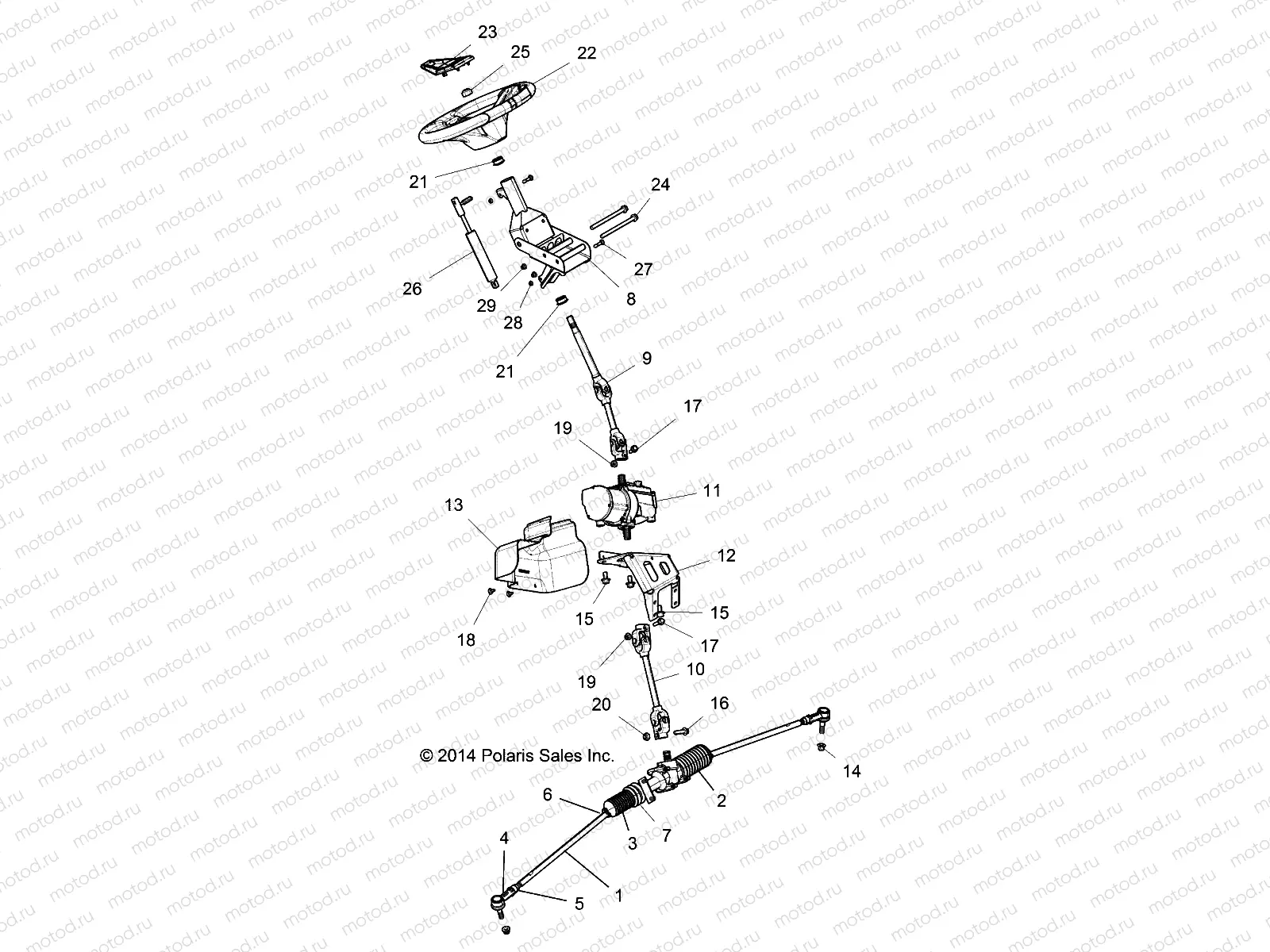 STEERING | STEERING, STEERING ASM. - Z19VDE92AC/BC/AD/BD/AM/BM/LM/LAG/BG (49RGRSTEERING151000)