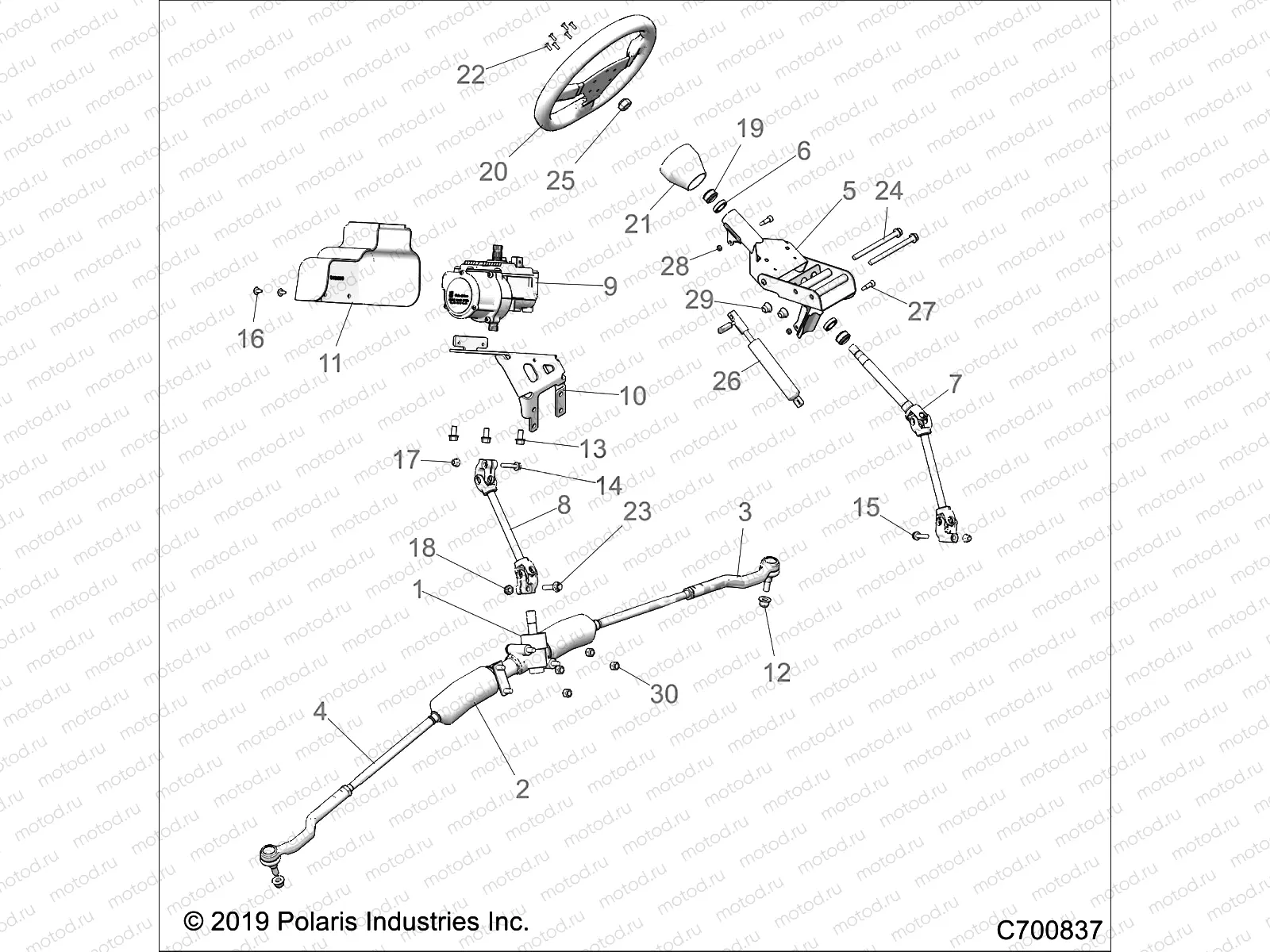 STEERING | STEERING, STEERING ASM. - Z20PAL92AG/AP/BG/BP/LG/G92AG/AP/LG (C700837)