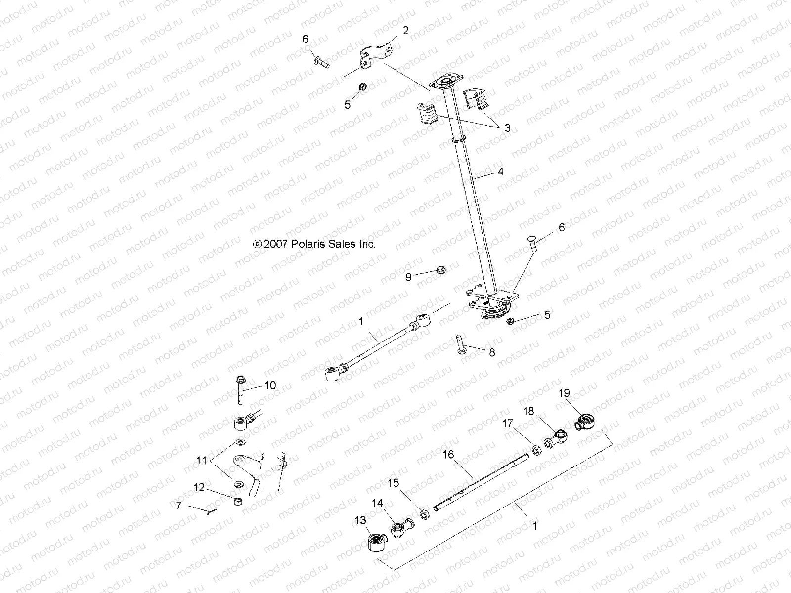 STEERING | STEERING, STEERING POST - A08DN76FC (49ATVSTEERING08SPTRG800I)