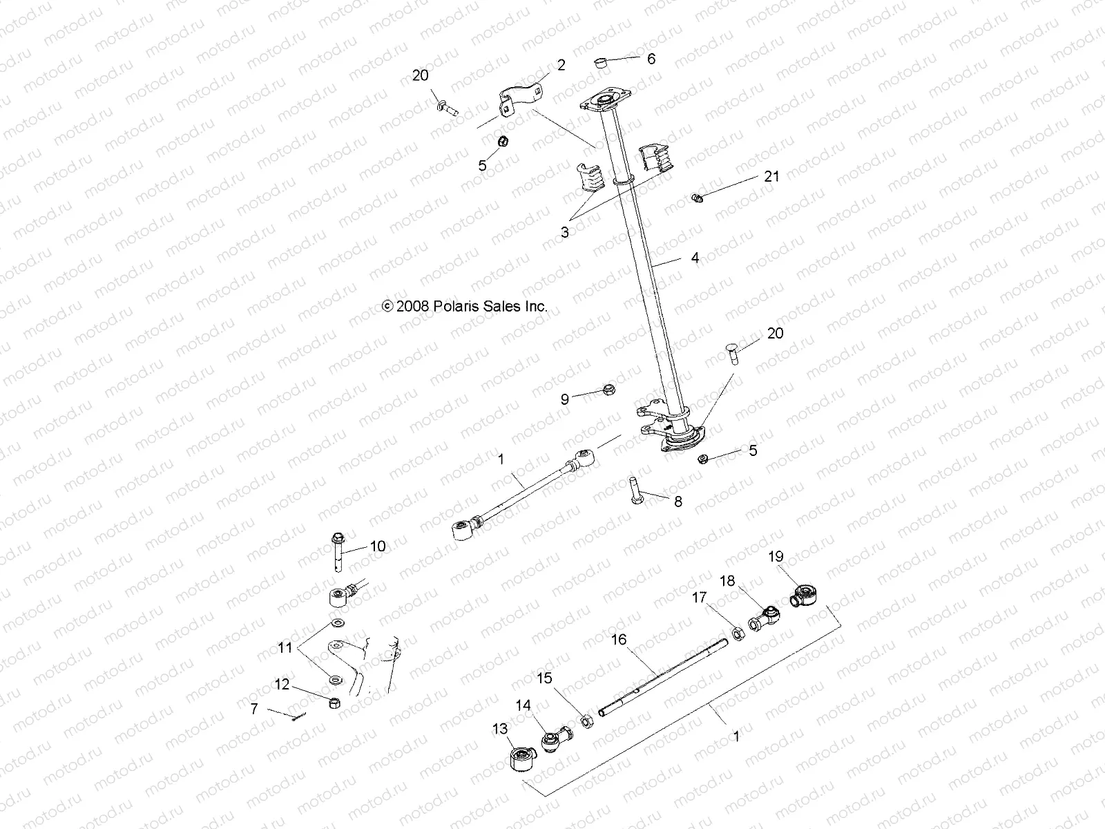 STEERING | STEERING, STEERING POST - A10CL76AA (49ATVSTEERING096X6)
