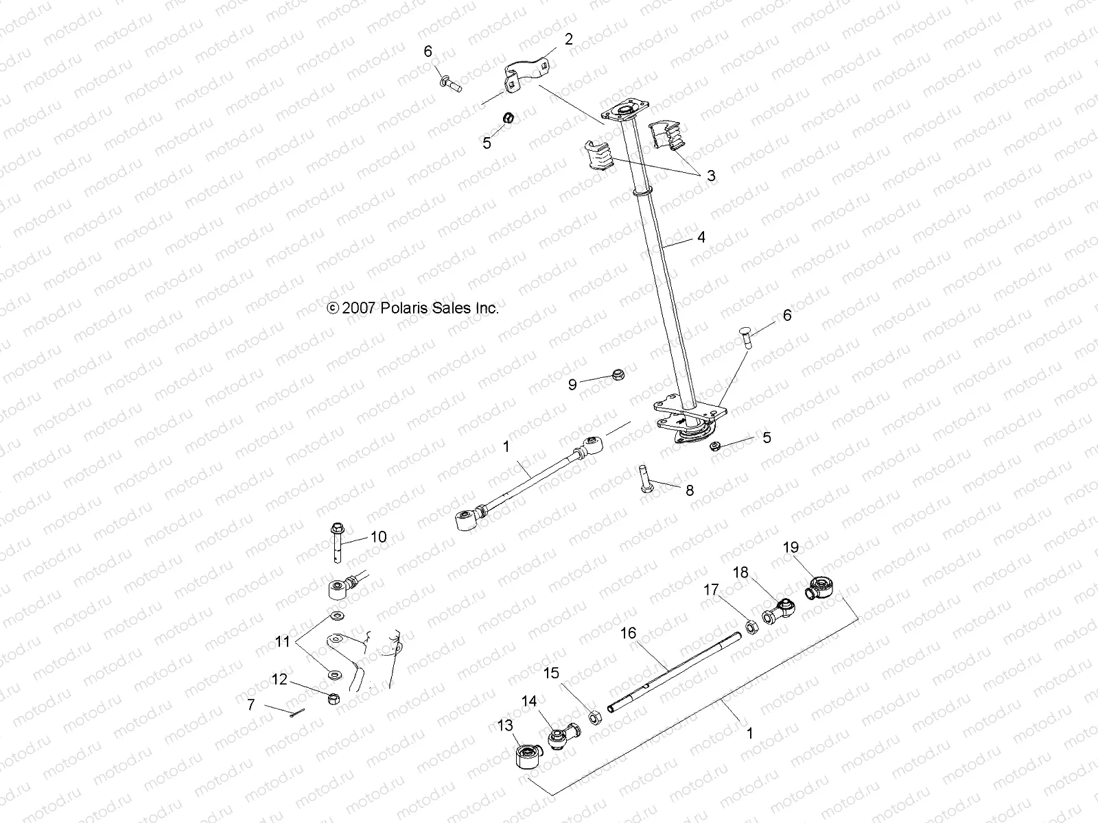 STEERING | STEERING, STEERING POST - A10DH50FX (49ATVSTEERING08SPTRG500QD)