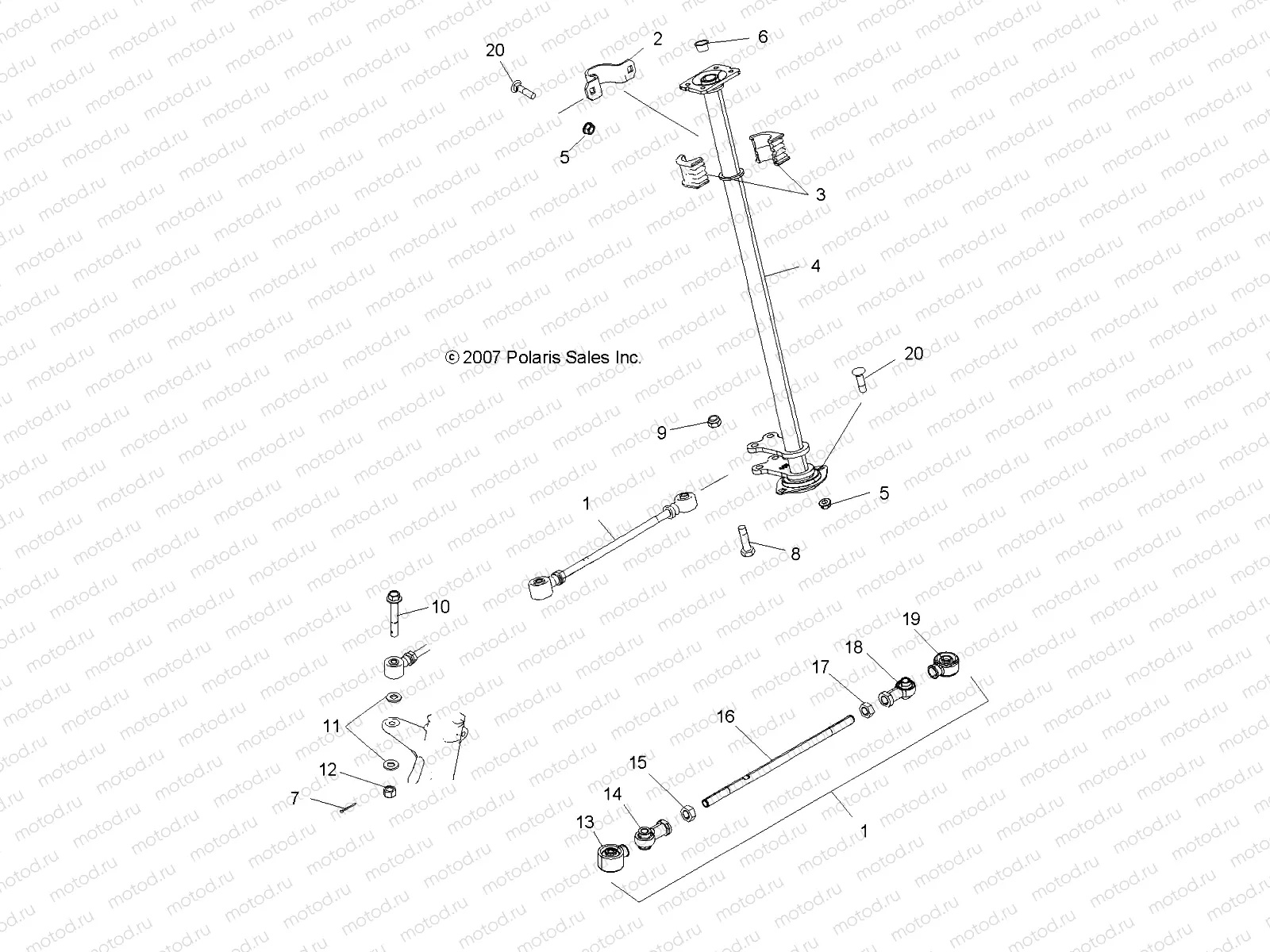 STEERING | STEERING, STEERING POST - A13MH76AD/AX/AZ (49ATVSTEERING08SP500)