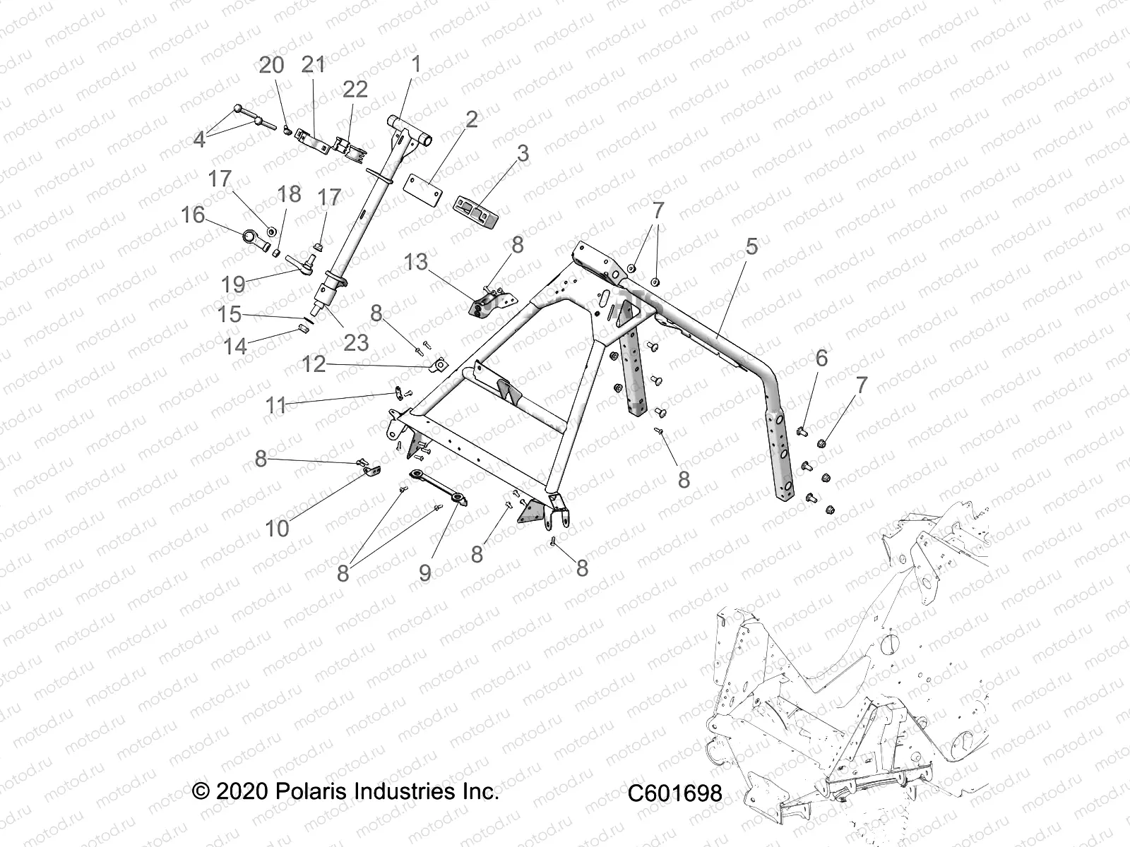 STEERING | STEERING, STEERING POST AND HOOP - S22MDX6DSA/6DEA (C601698)