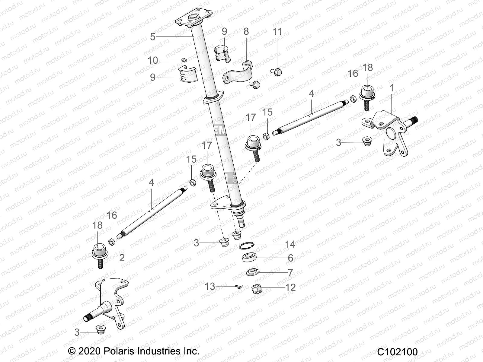 STEERING | STEERING, STEERING POST AND TIE ROD ASM - A23HBBO7B3/B7 (C102100)