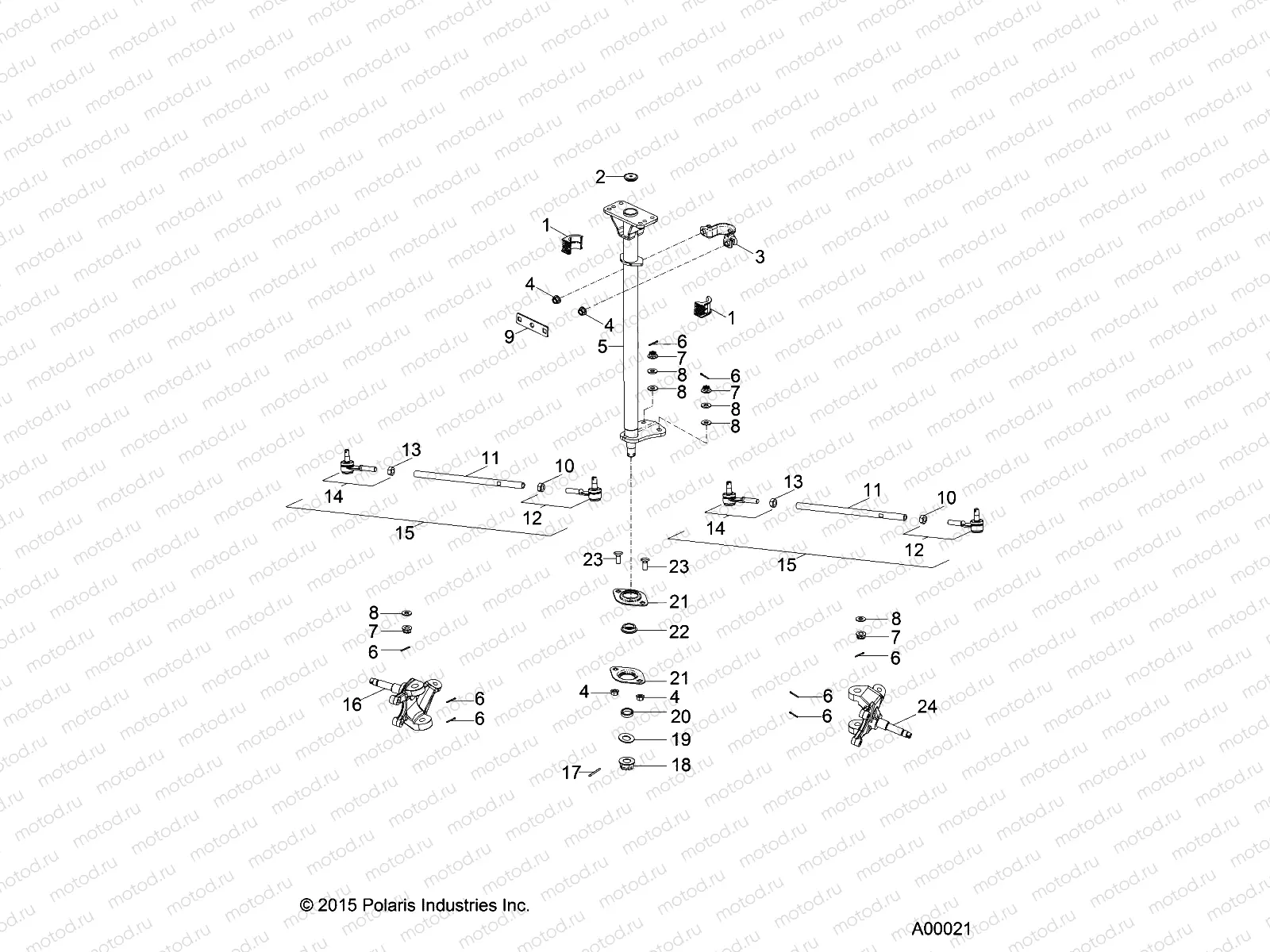 STEERING | STEERING, STEERING POST and TIE RODS - A21YAP20A4/N4/CA4 (A00021)
