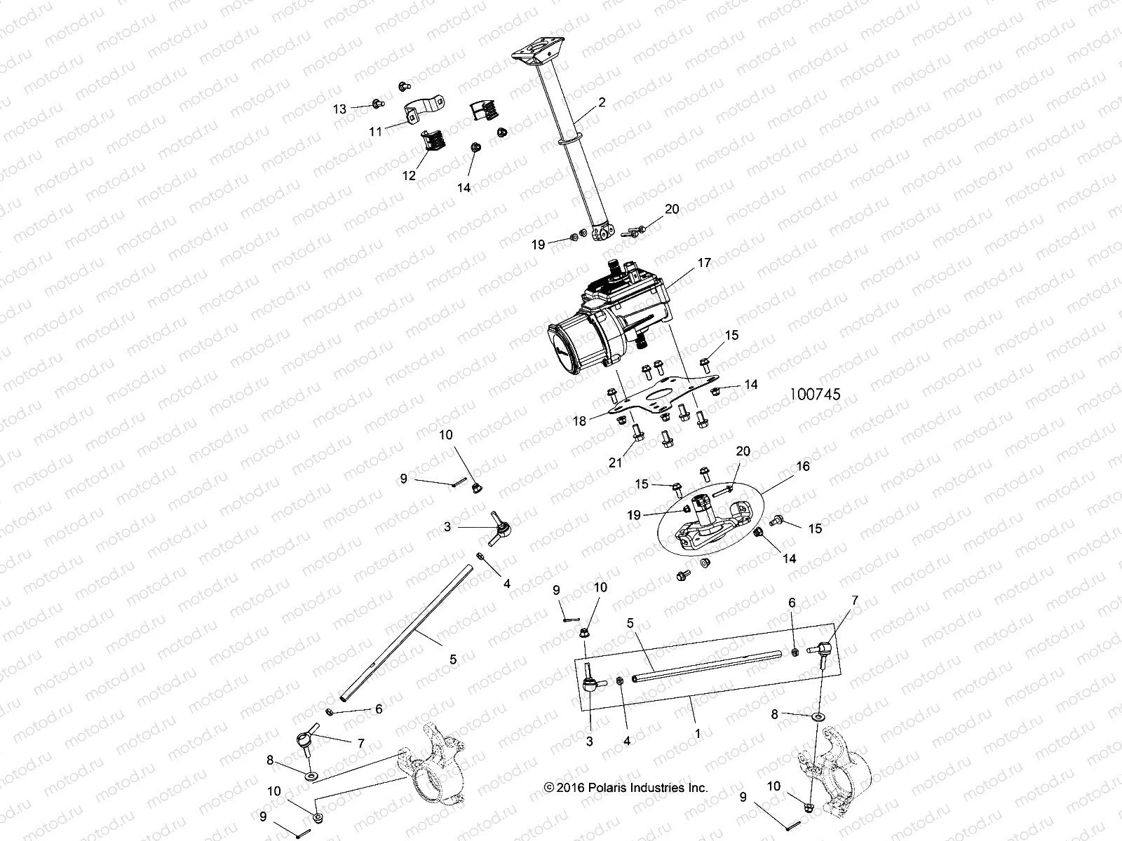 STEERING | STEERING, STEERING POST ASM. - A18SXS95FR (100745)