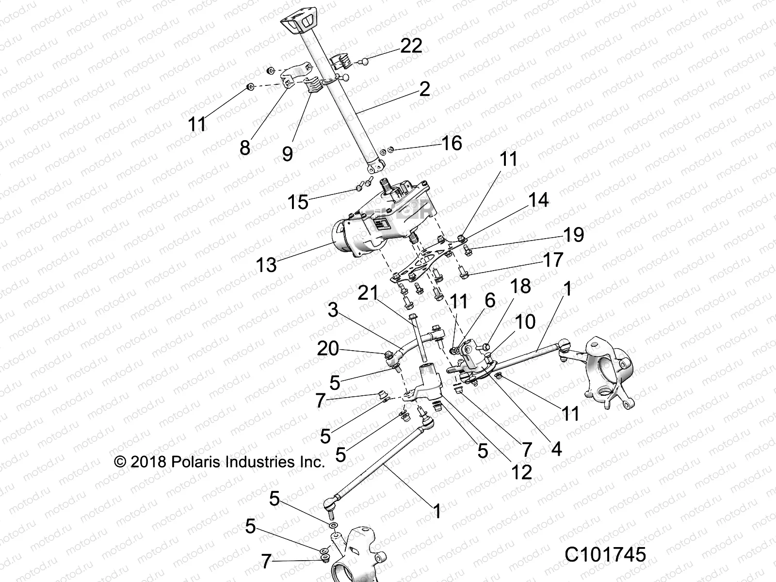 STEERING | STEERING, STEERING POST ASM. - A20SLZ95AE (C101745)